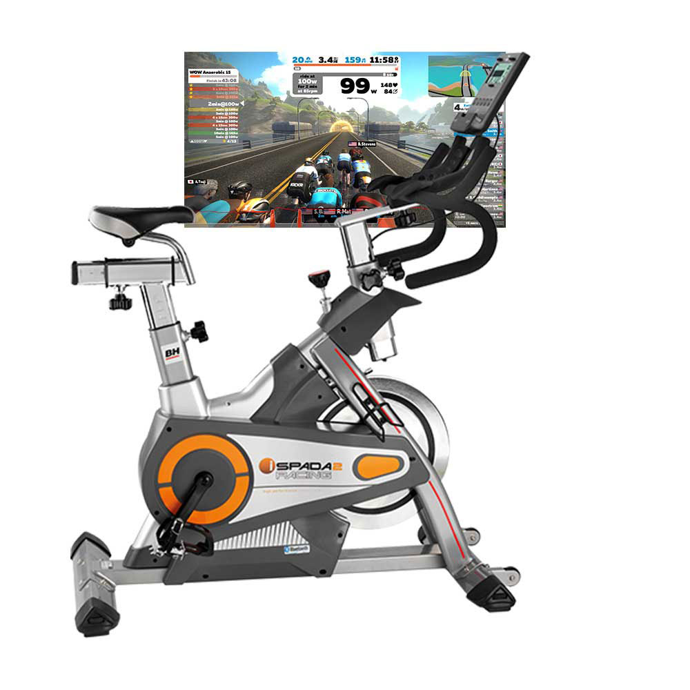 Bicicleta Indoor Bh Fitness I.spada 2 Racing H9356iz I.concept 3.0 Ftms Apps Connected - gris-gris-claro - 