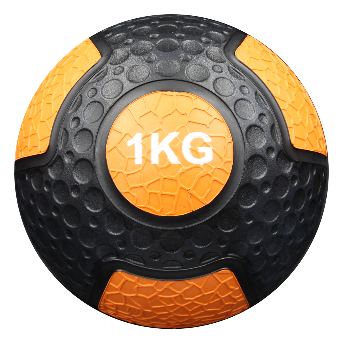 Balón Medicinal De Goma Resistente 1 Kg Gladiatorfit - naranja-negro - 