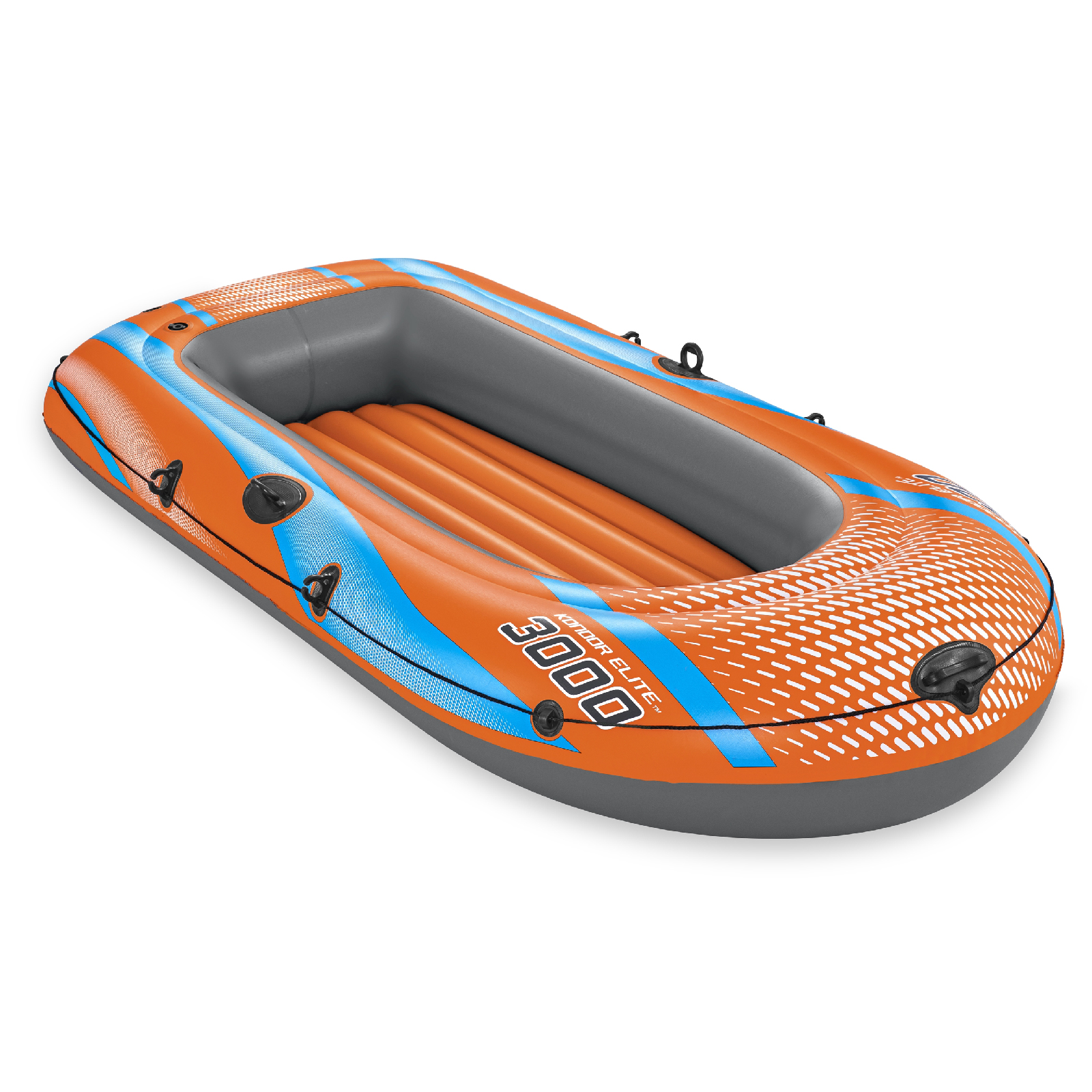 Barca Hinchable Para 2 Adultos Y 1 Niño Bestway Kondor Elite 3000 Raft 246x122x45 Cm