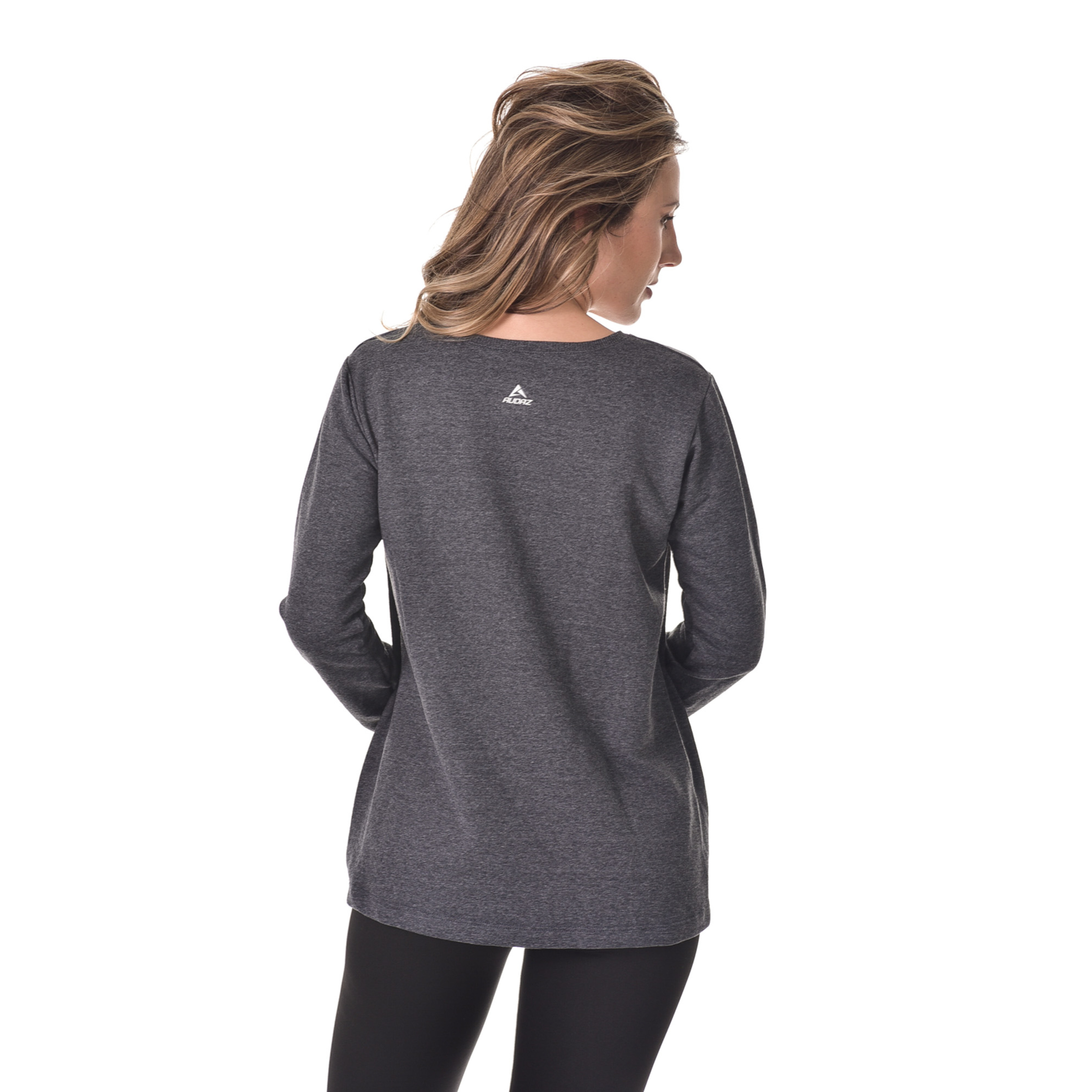 Sudadera Gris Melange Oscuro Audaz Fitness