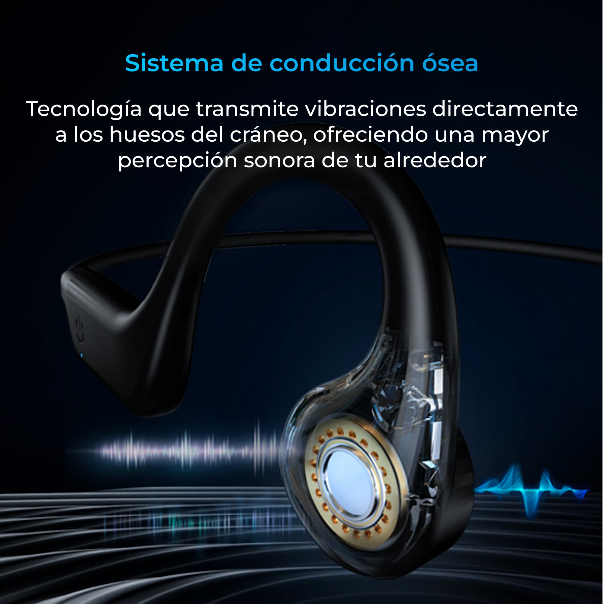Auriculares Inalámbricos Deportivos Ksix Astro - Sistema De Conducción Ósea  MKP