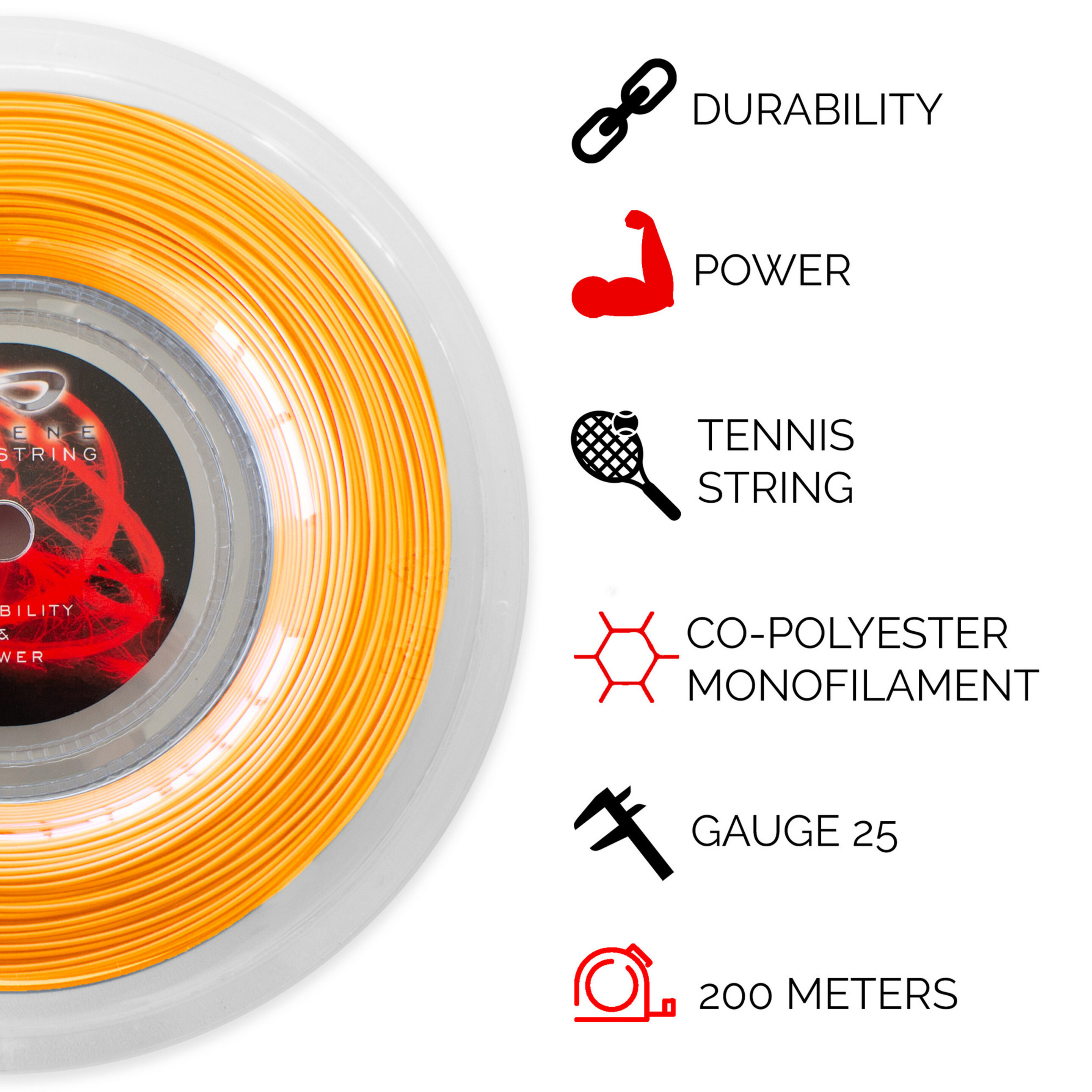 Cordaje De Tenis 200 M 125mm Dozene