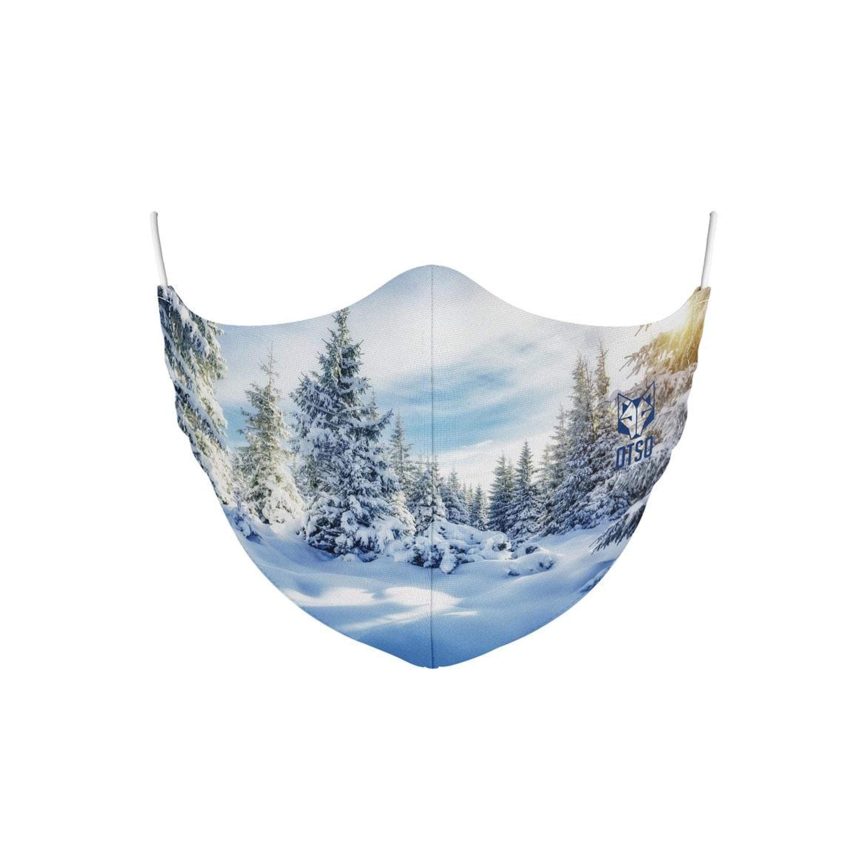 Mascarilla Winter Landscape - azul  MKP