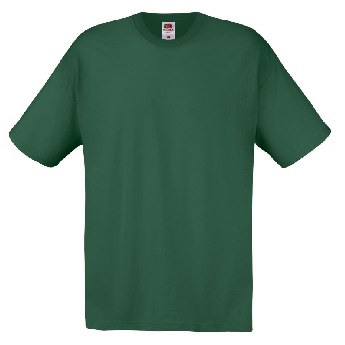 Camiseta Básica De Manga Corta De Calidad Fruit Of The Loom Original - verde - 