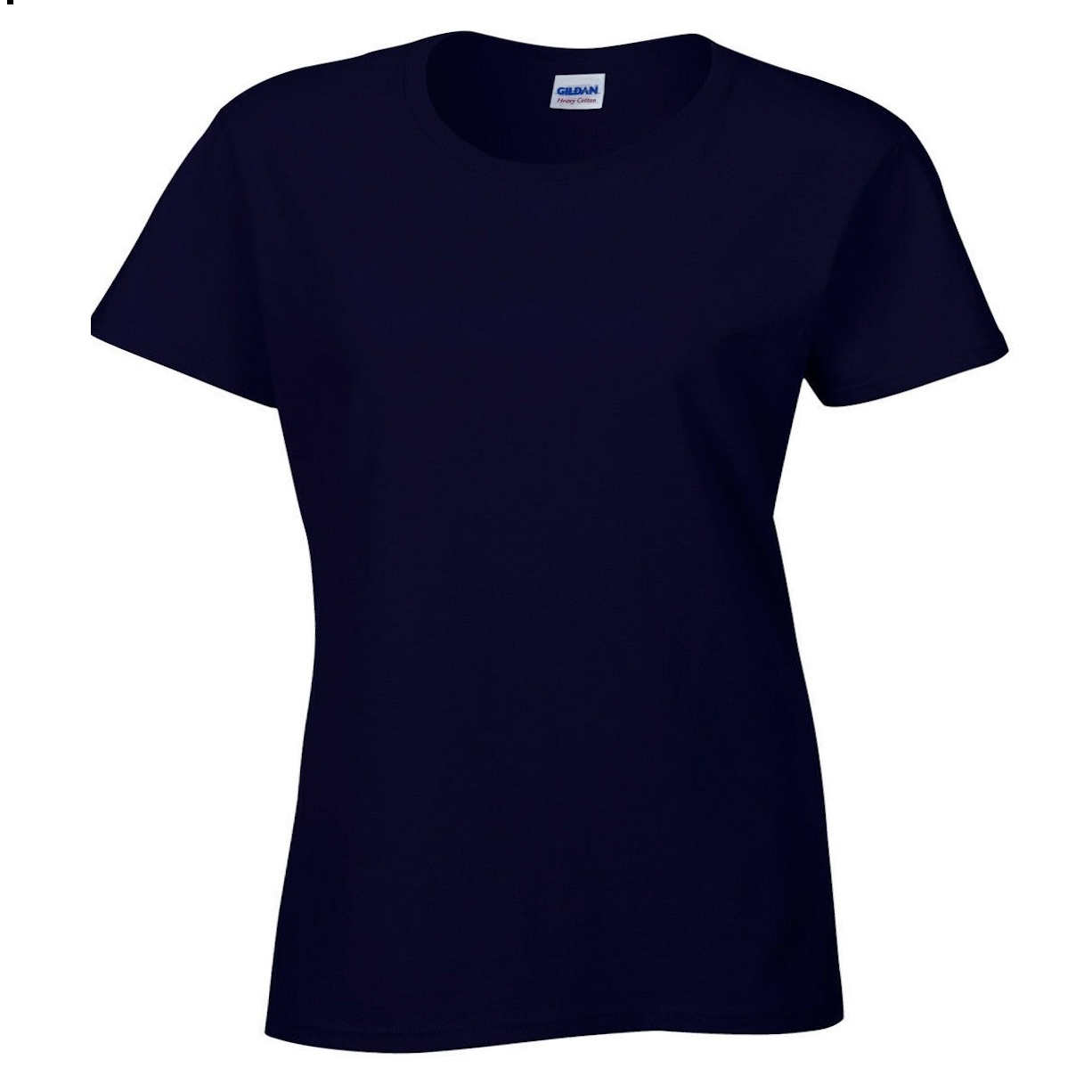 Camiseta De Algodón Grueso De Manga Corta Gildan Missy - azul-marino - 