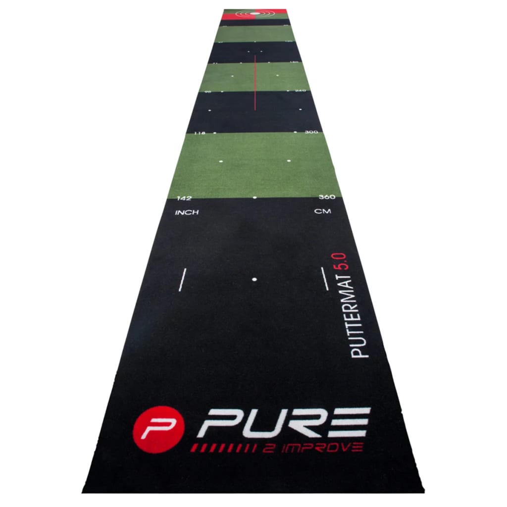 Tapete Putting Golf Pure2improve - verde-negro - 