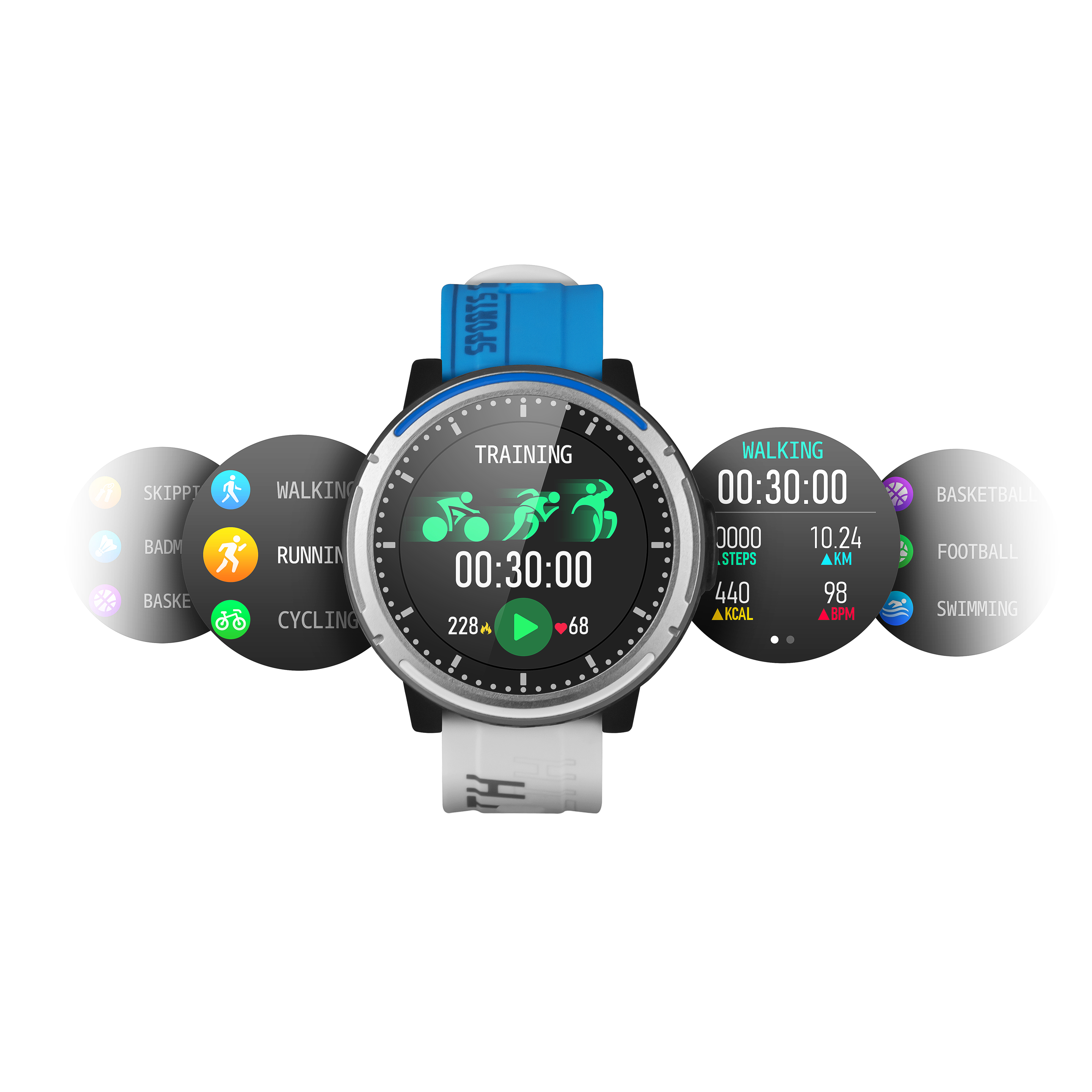 Smartwatch Smartek Sw-380, 50*50*15mm Manos Libres Bluetooth 4.0