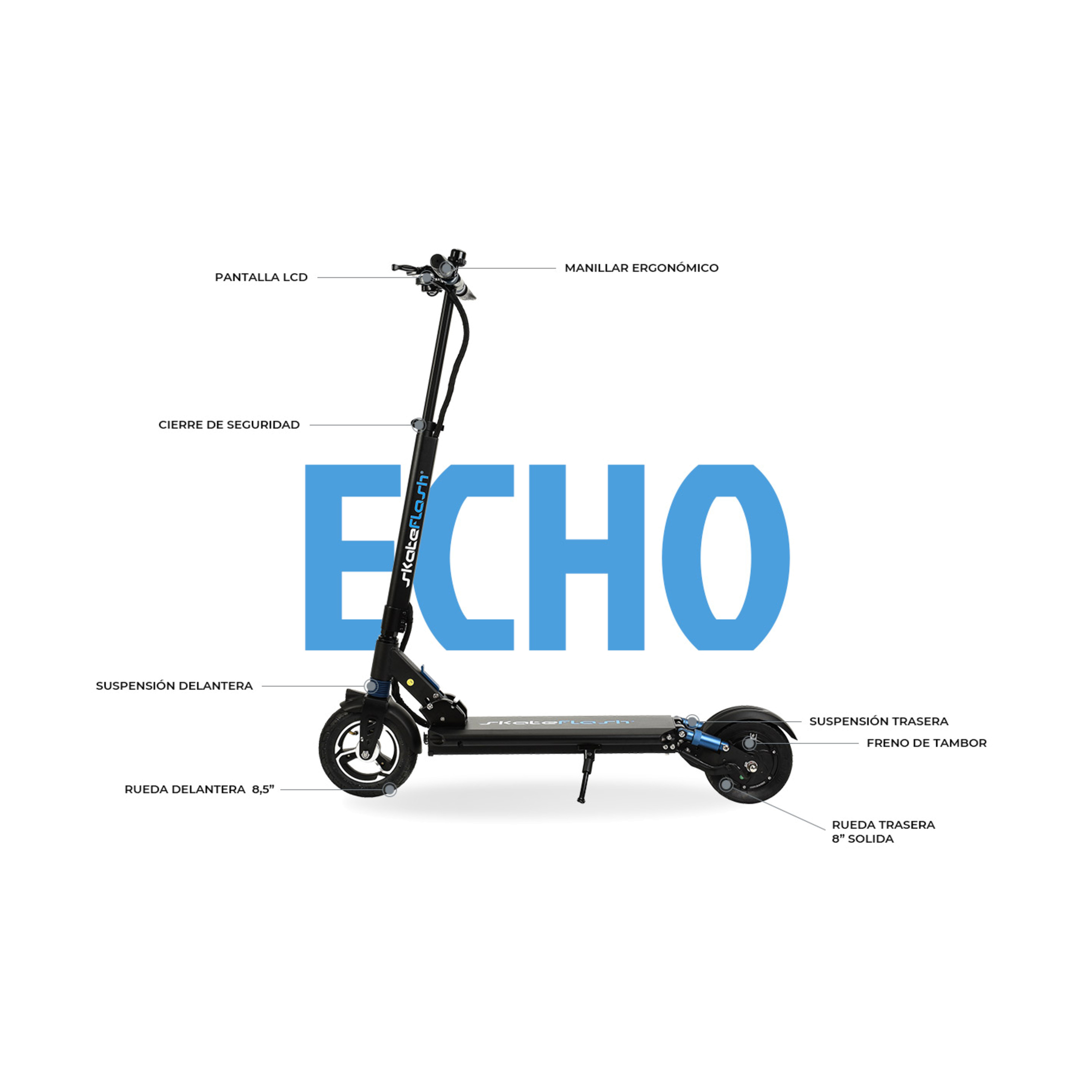 Skateflash Echo Patinete Eléctrico 350 W