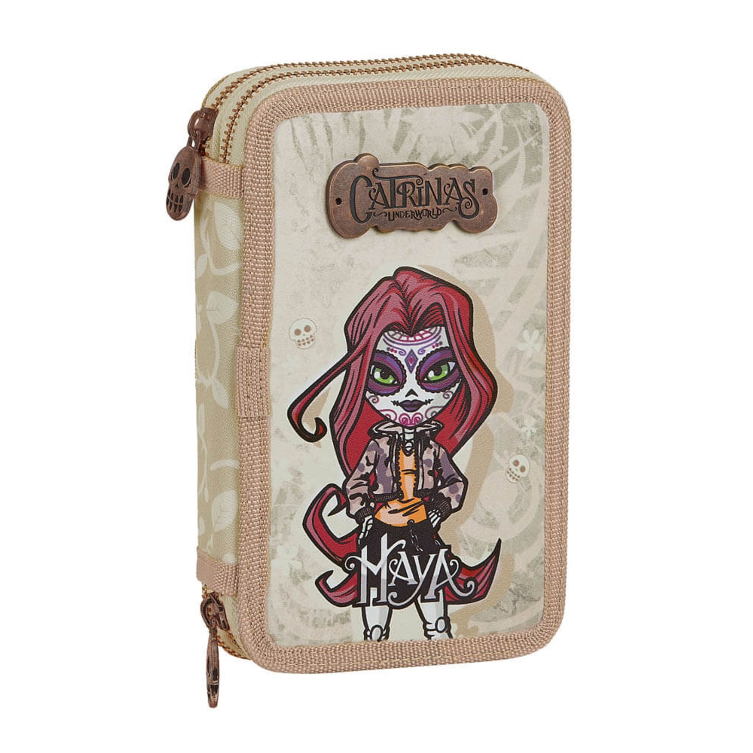 Estuche Catrinas Maya Doble 28 Piezas