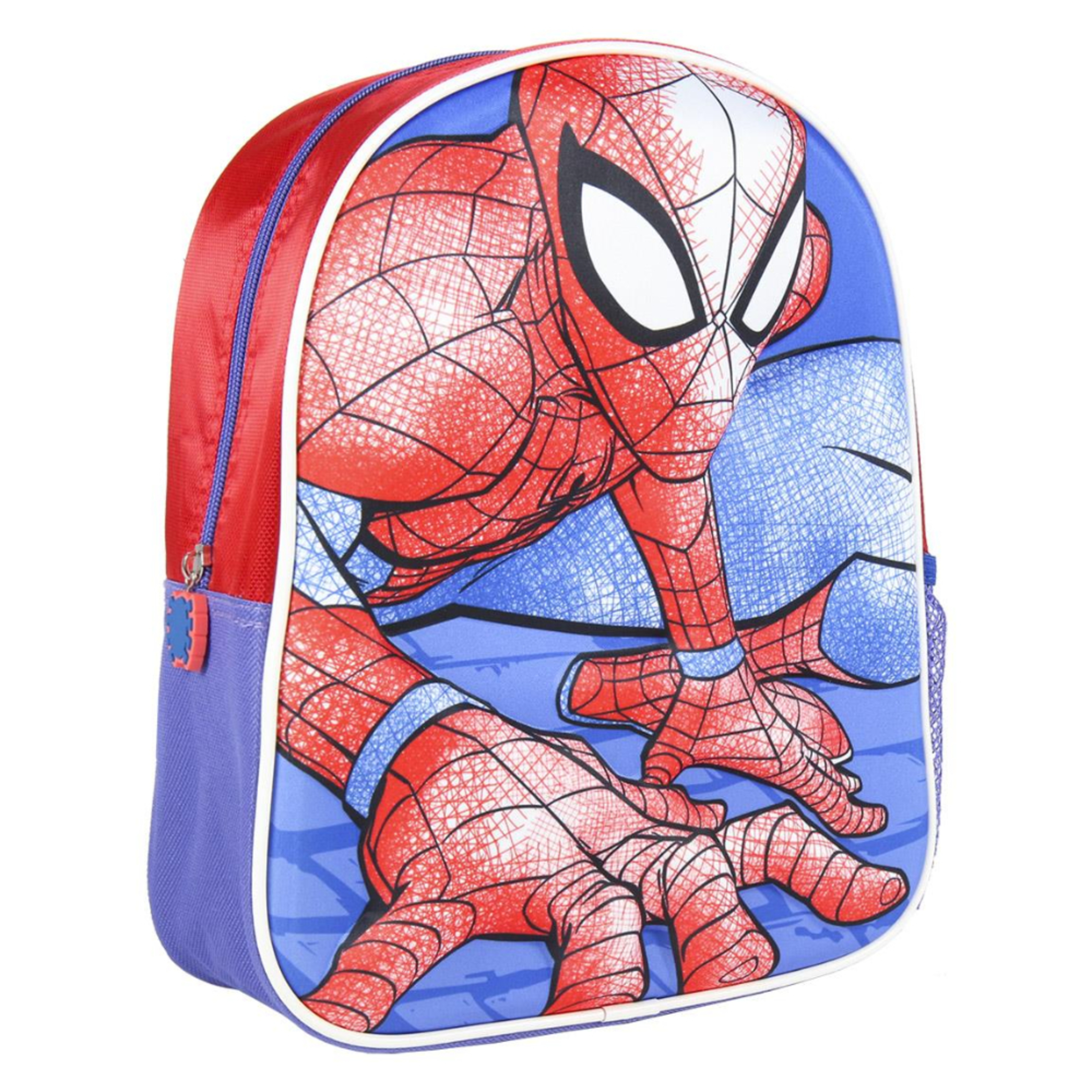 Mochila Spiderman Con Forma 3d - azul - 