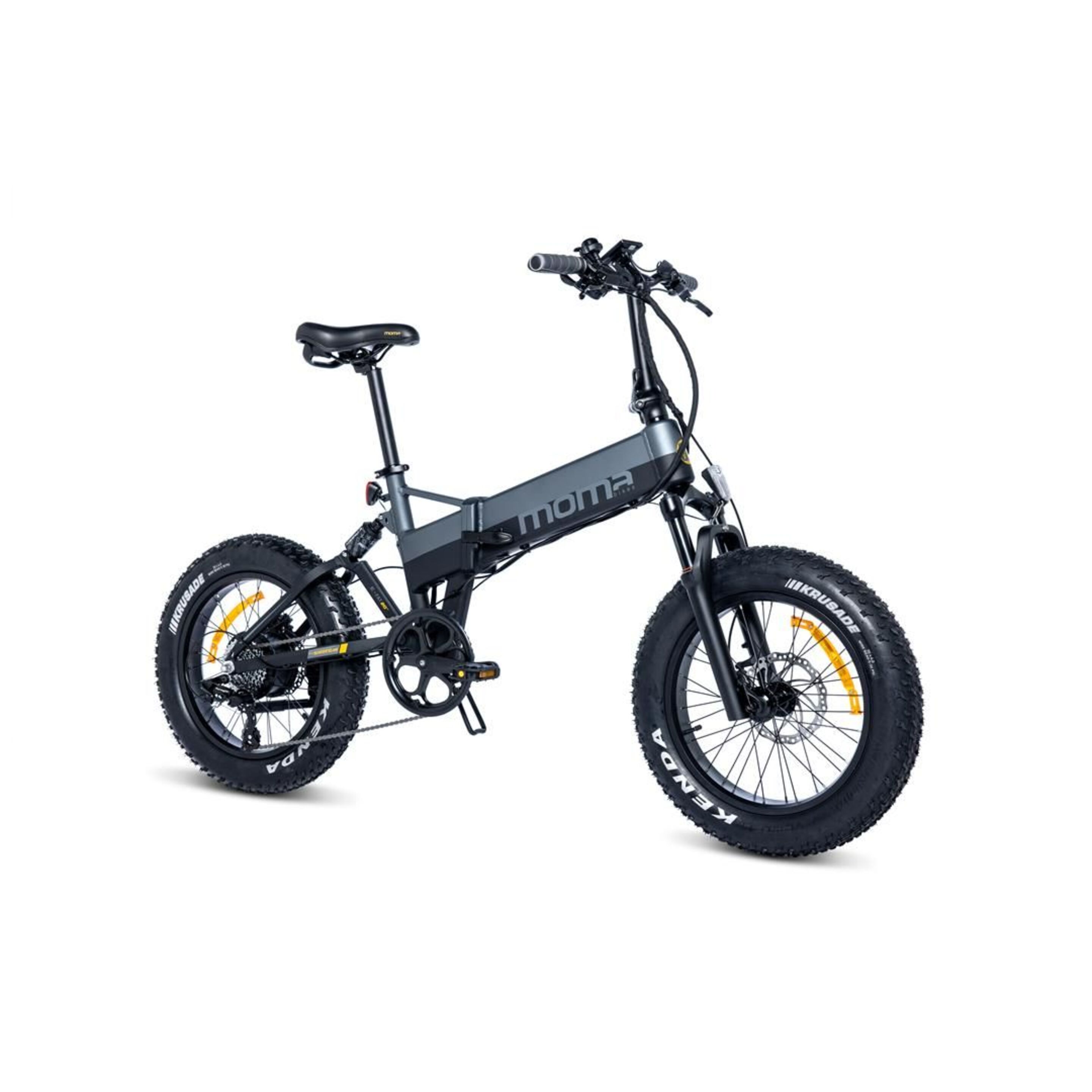 Bicicleta Elétrica Moma Bikes E-fat 20" Pro - gris-negro - 