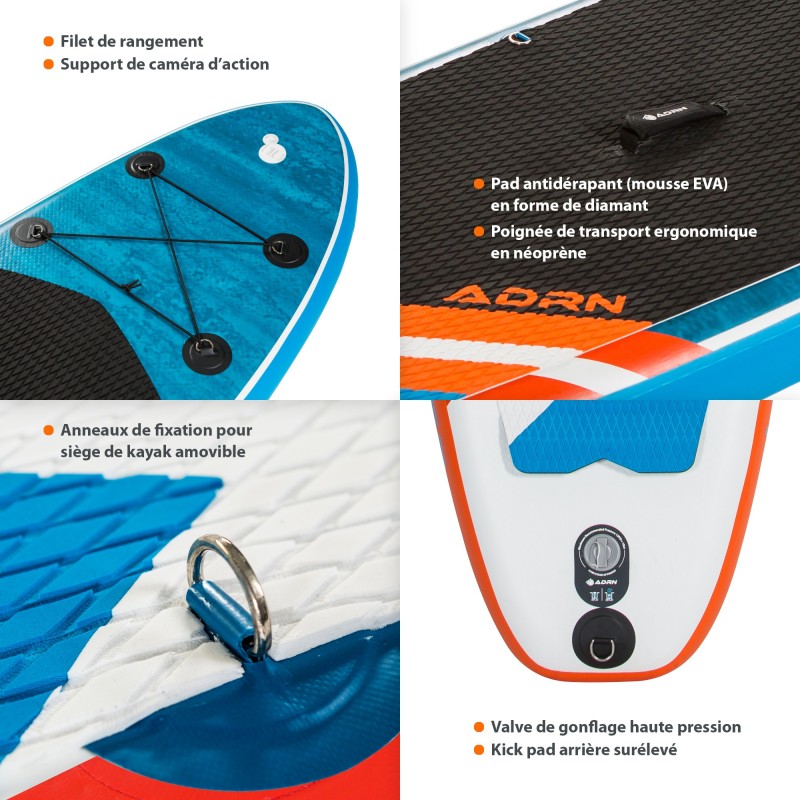 Paddle Hinchable Liner 10'6 + Accesorios 320 X 76 X 15 Cm - Paddle Surf  MKP