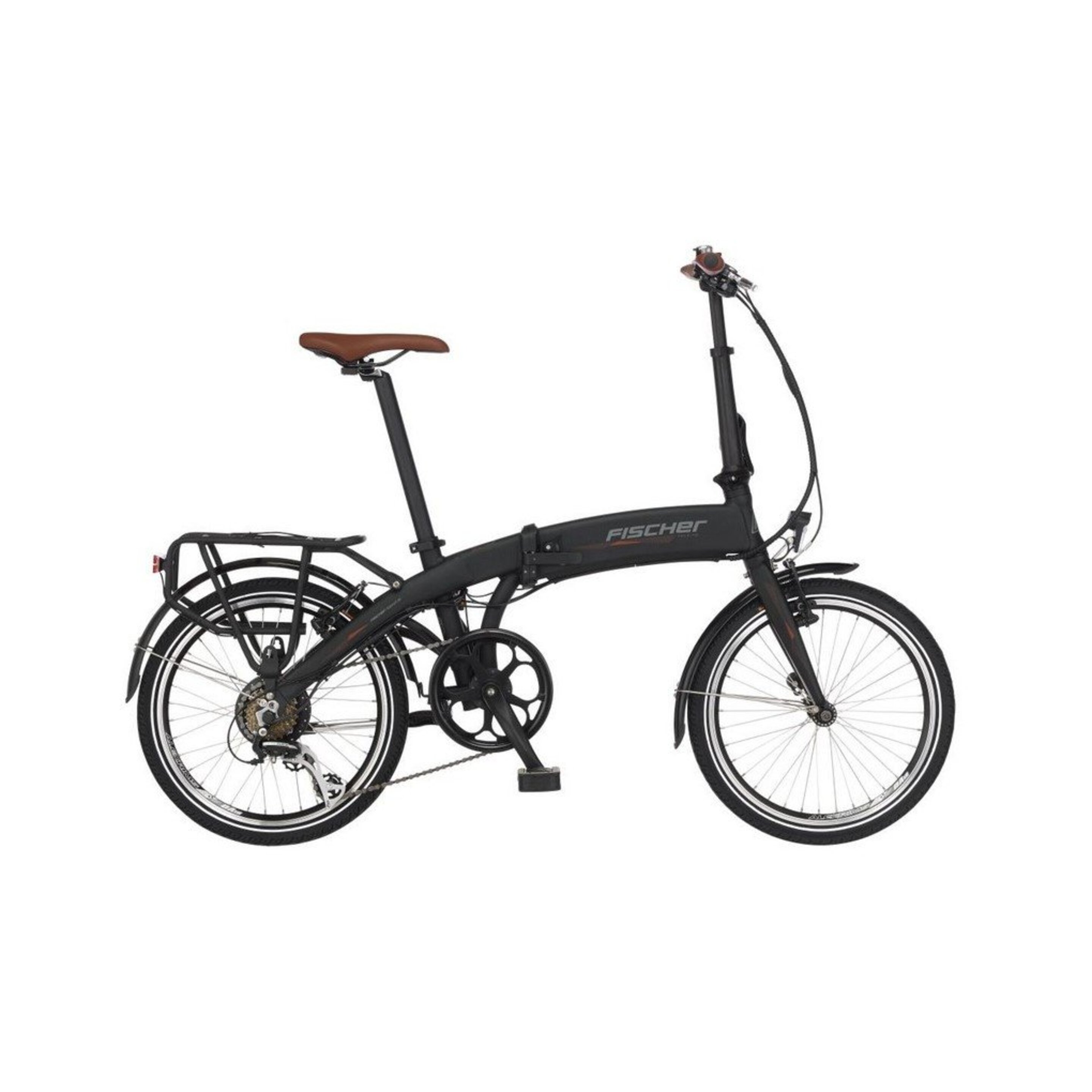 Bicicleta Eléctrica Plegable Fr 18 Negra Fischer