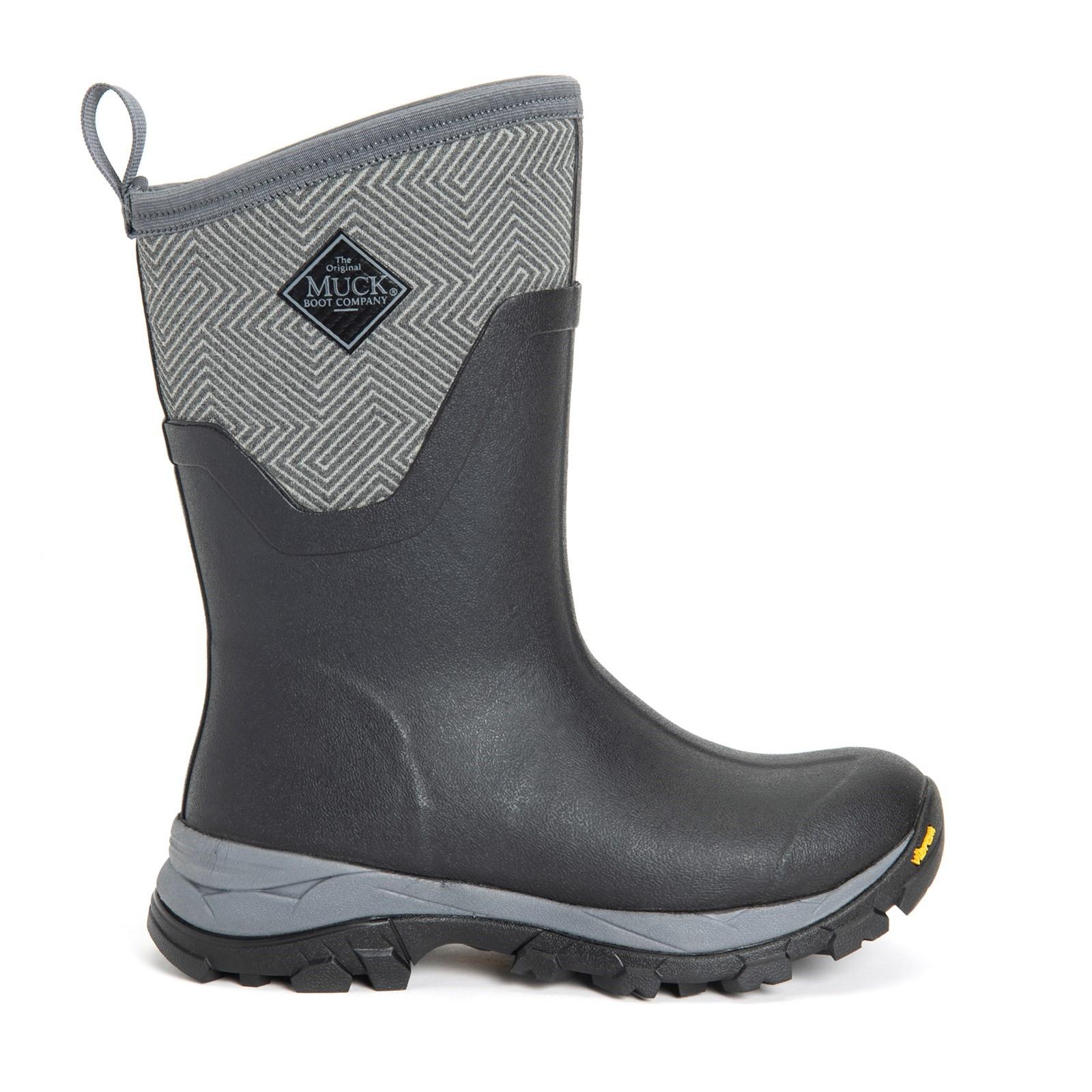 Botas De Agua Muck Boots Arctic Ice Vibram - negro-gris - 