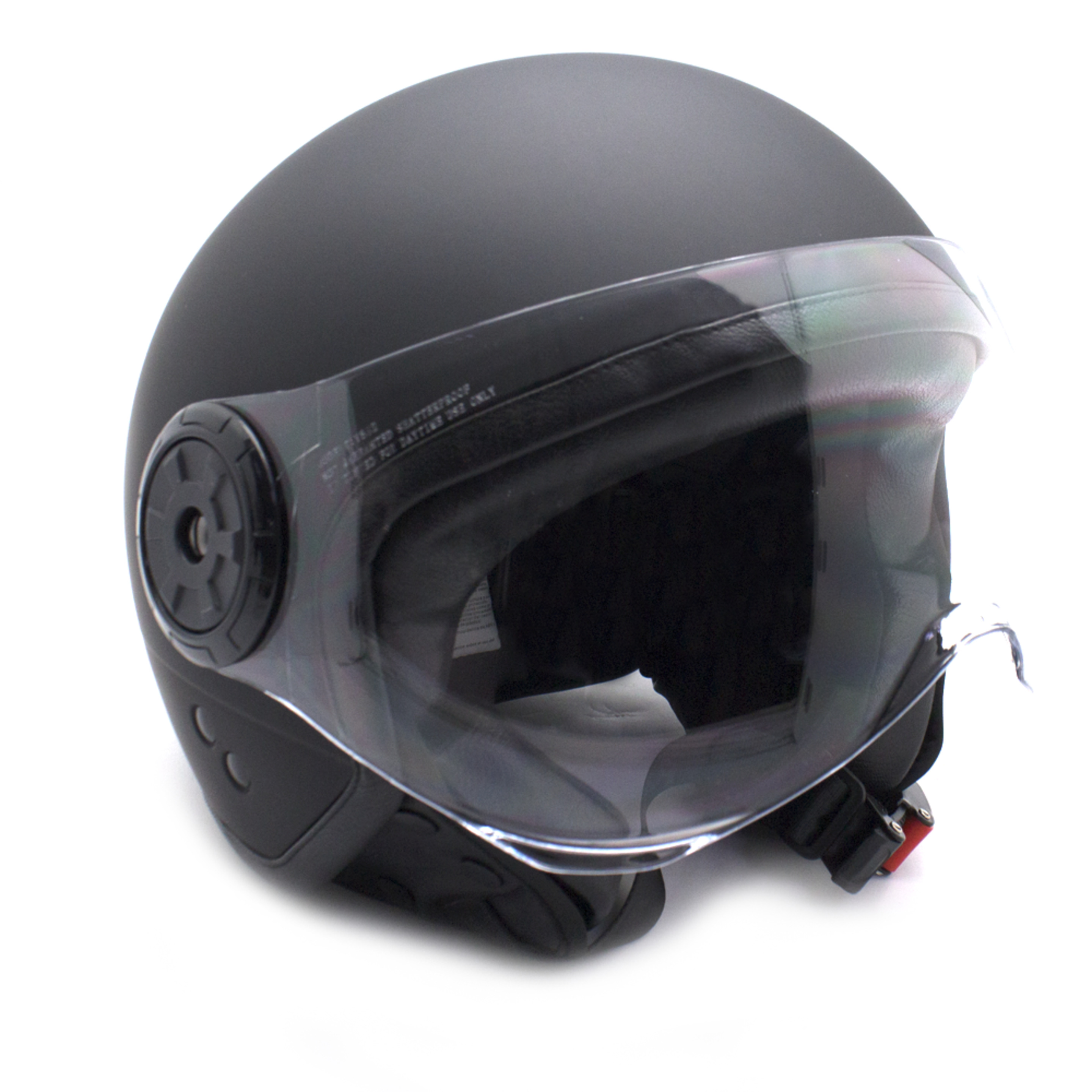 Casco Moto Jet Negro Con Gafas Protectoras