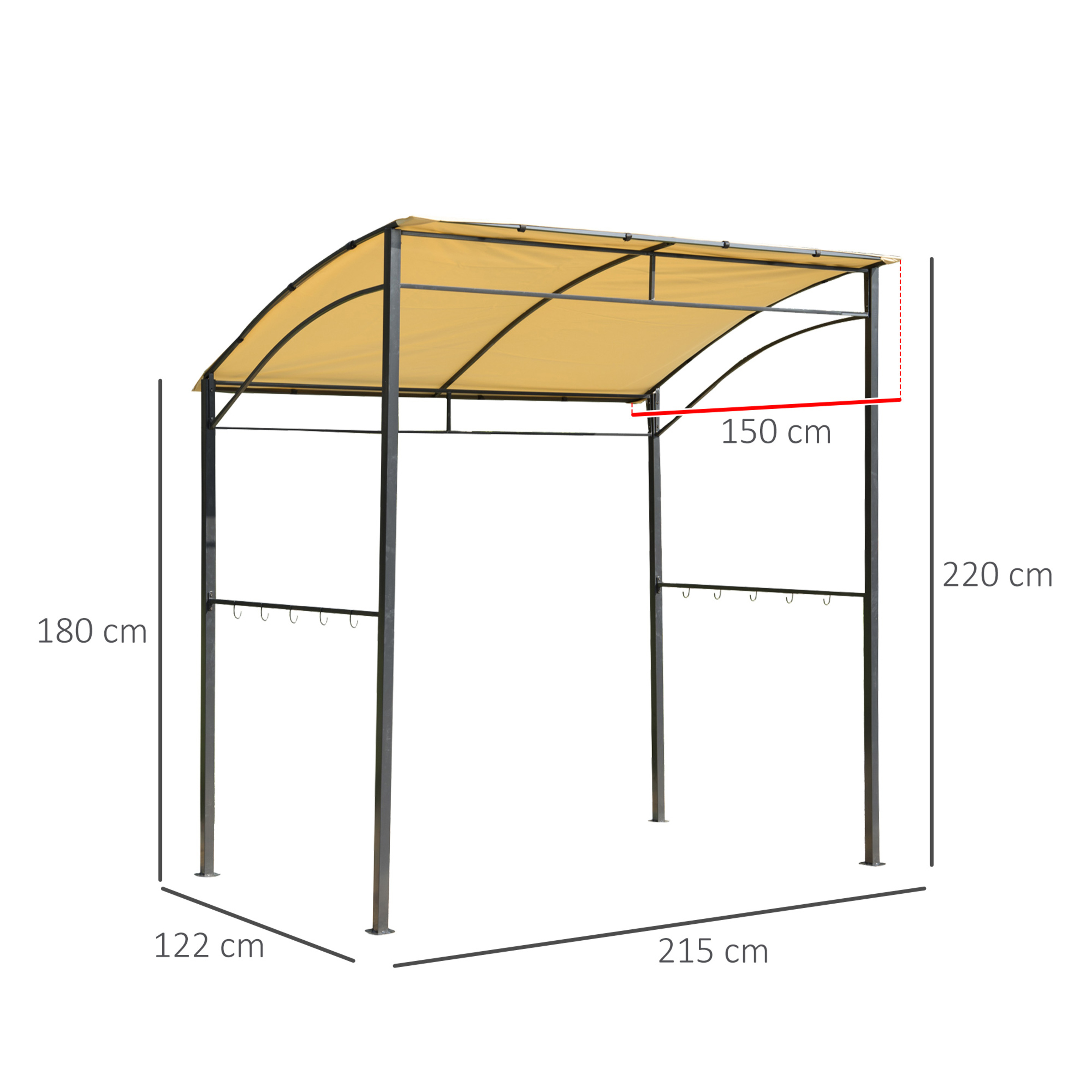 Pérgola Para Bbq Outsunny 01-0279