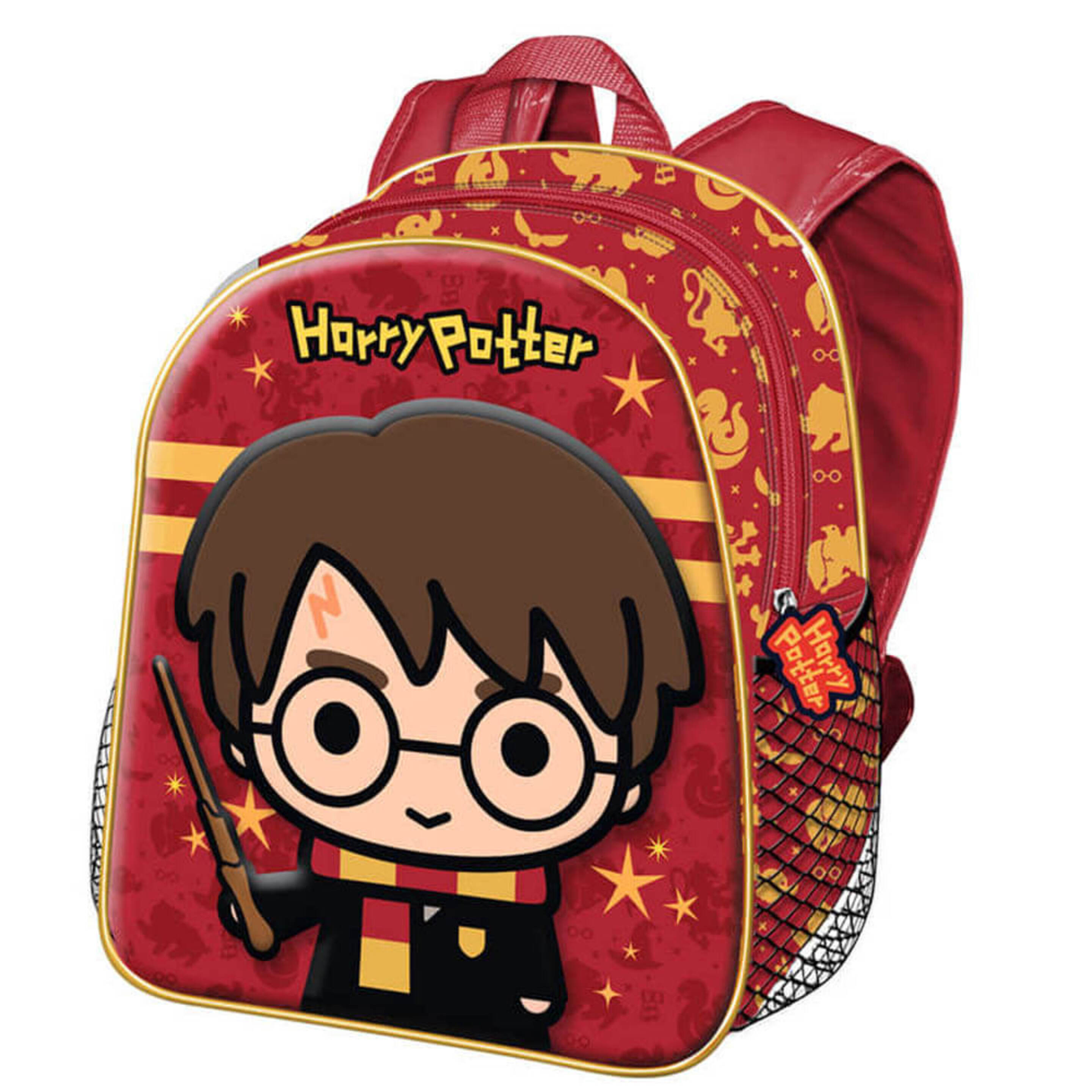 Mochila 3d Harry Potter Wand Infantil Pequeña - Multicolor  MKP