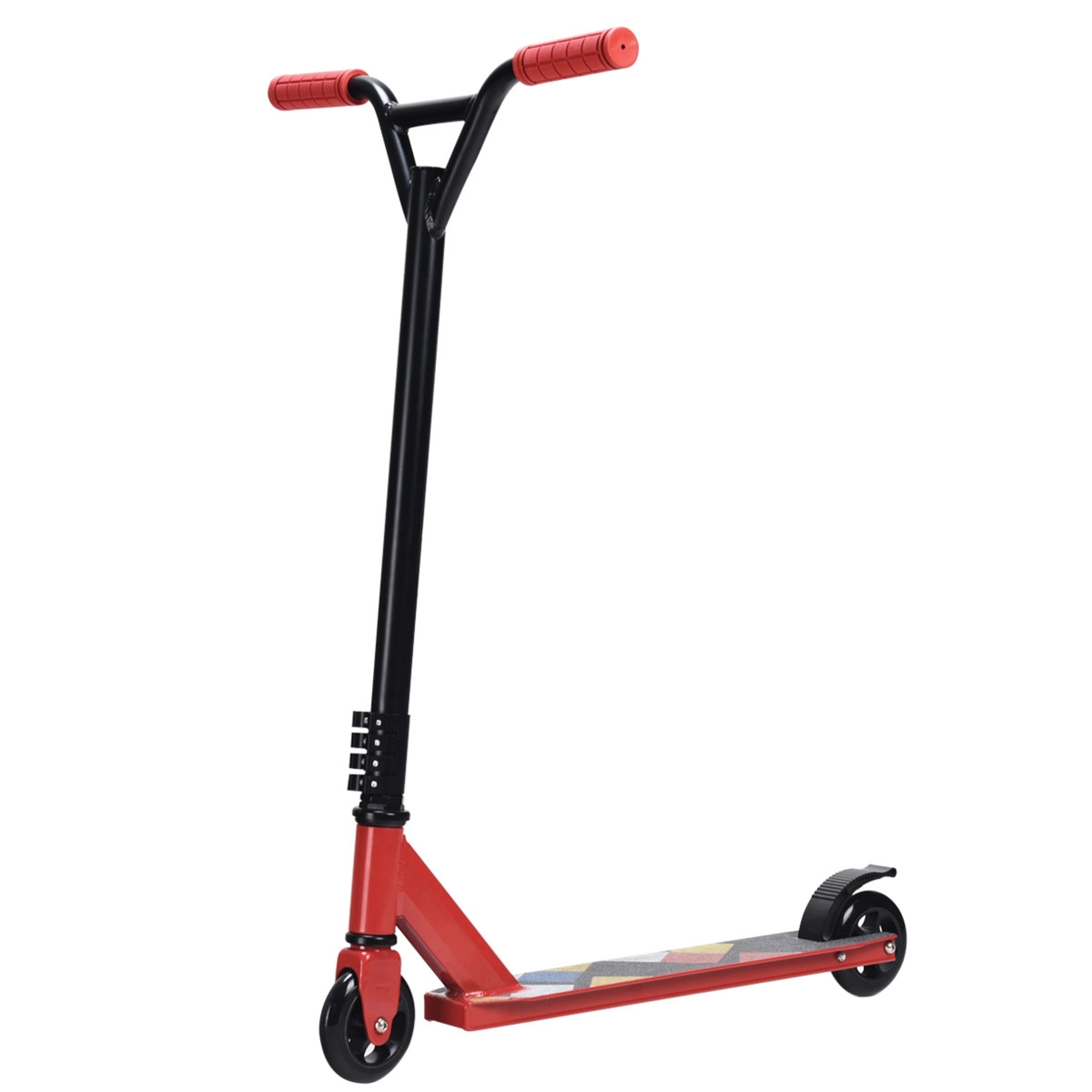 Costway Scooter Patinete De 2 Ruedas Con Freno Para Adulto Rojo