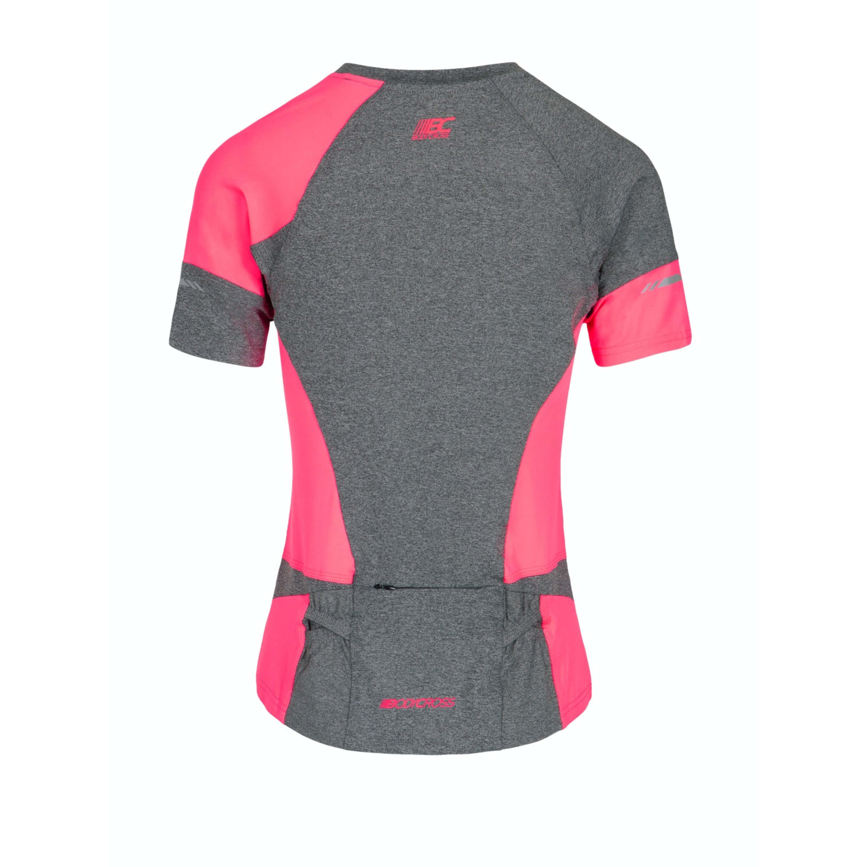 T-shirt De Trail Técnica 1/2 Zip Para Mulheres