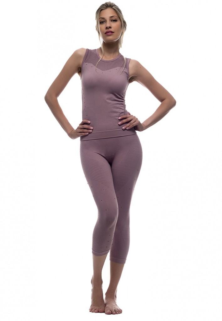 Set Legging Y Camiseta Deportiva Con Fibra Emana Namasté Anaissa