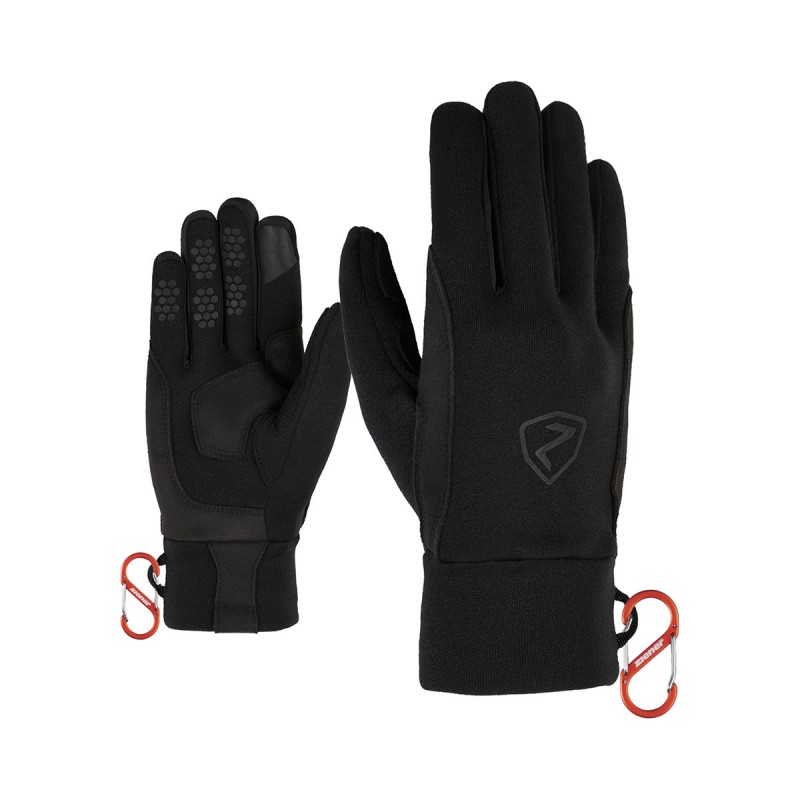 Guantes Ziener Alpine Gusty Touch - negro - 