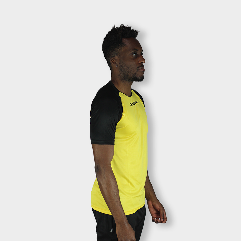 Camisa De Futebol Givova Capo Amarelo/preto Poliéster | Sport Zone MKP