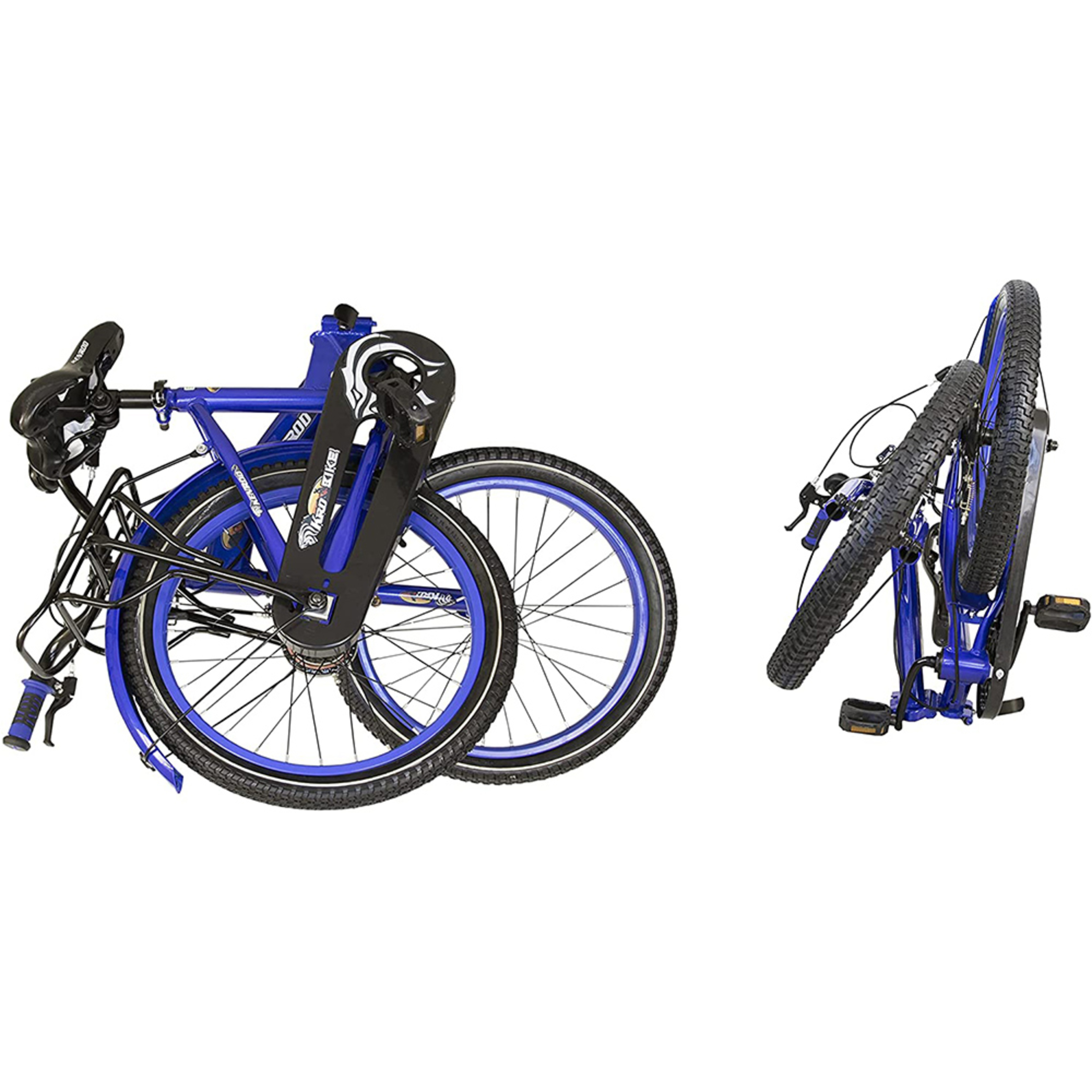 Bicicleta Plegable Infantil Airel De 14 Pulgadas Con Ruedines - Azul  MKP