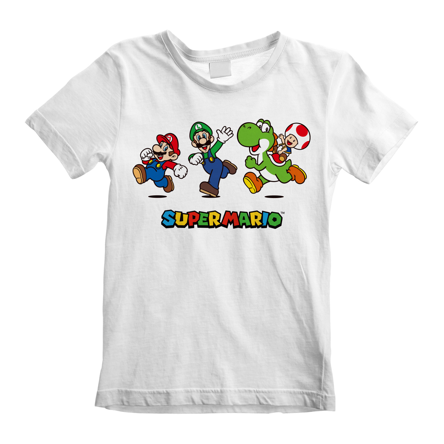 Camiseta De Manga Corta Infantil Super Mario Running Pose
