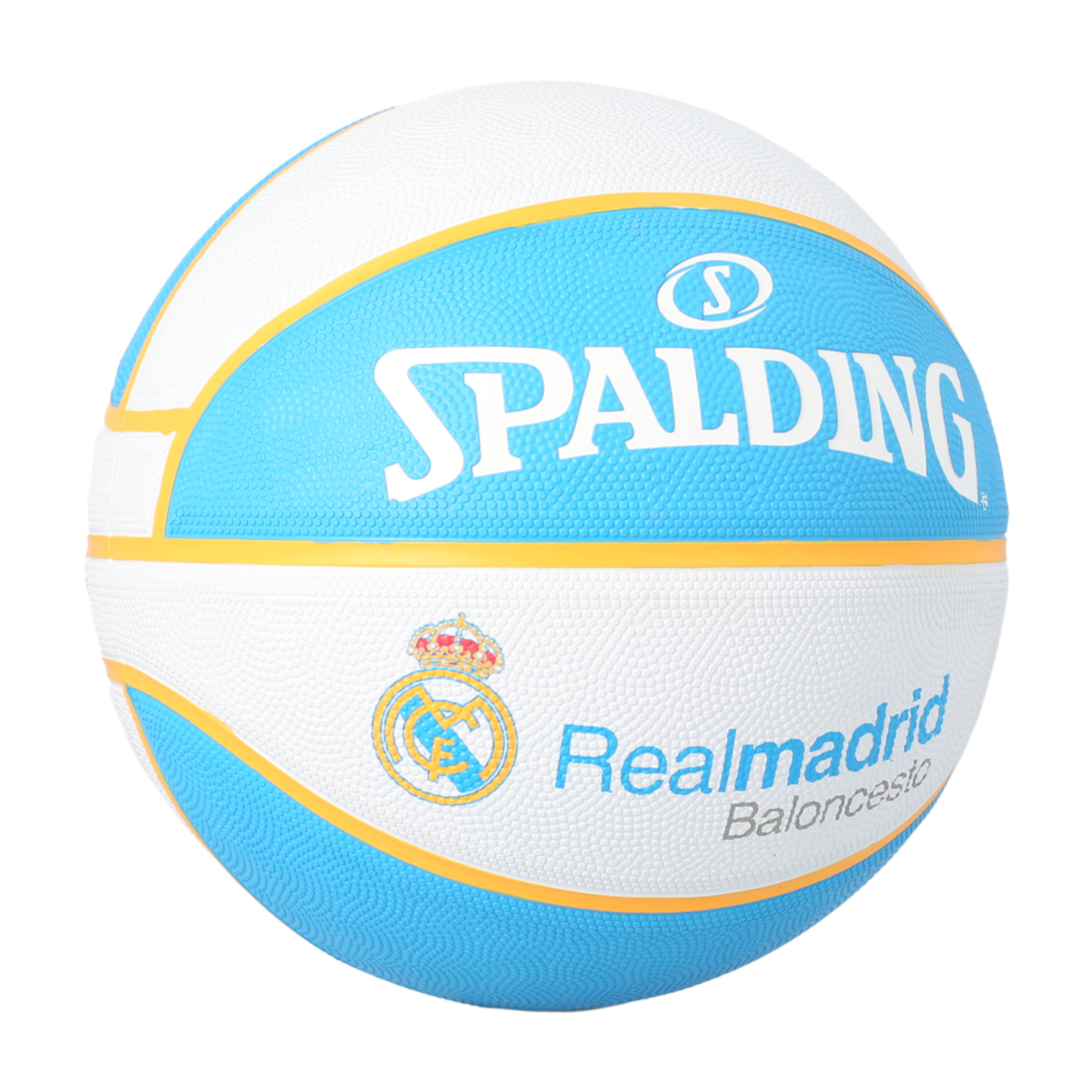 Spalding Real Madrid Euroleague Basquete Sz7 - Branco/Azul | Sport Zone MKP
