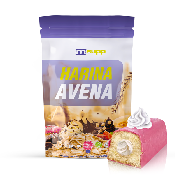 Harina De Avena - 1kg De Mm Supplements Sabor Pantera Rosa - Pastelito De Fresa