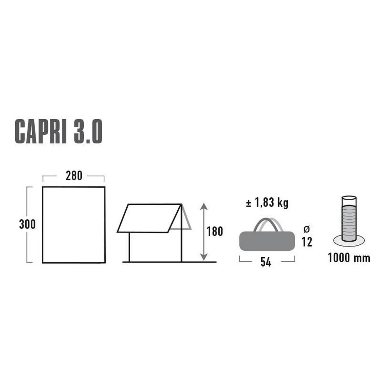 Toldo Lona High Peak Capri 3.0