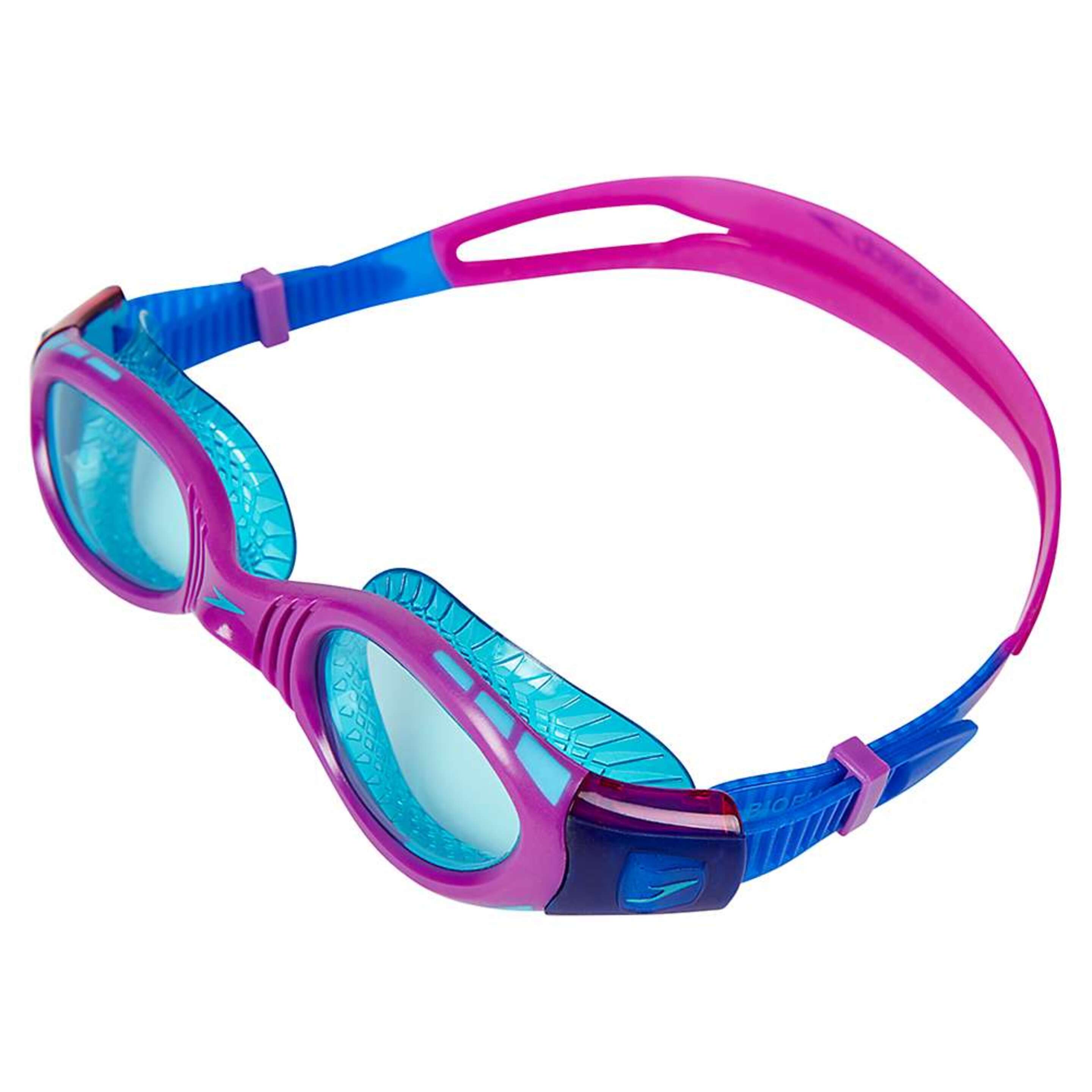 Gafas De Natación Futura Biofuse Flexiseal Para Niños Niñas Speedo (Azul/púrpura/menta)