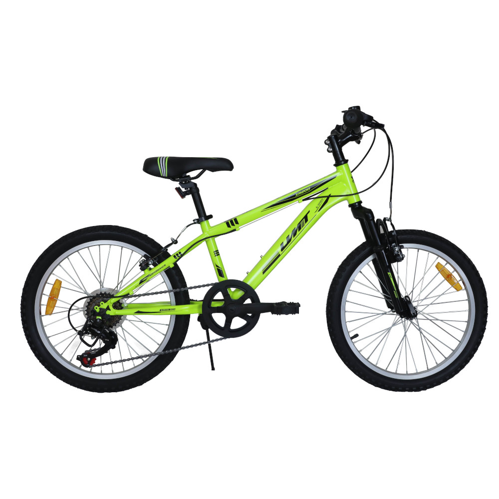 Bicicleta De Montanha Infantil 20" Umit Suspensão Verde 6 Velocidades - verde - 