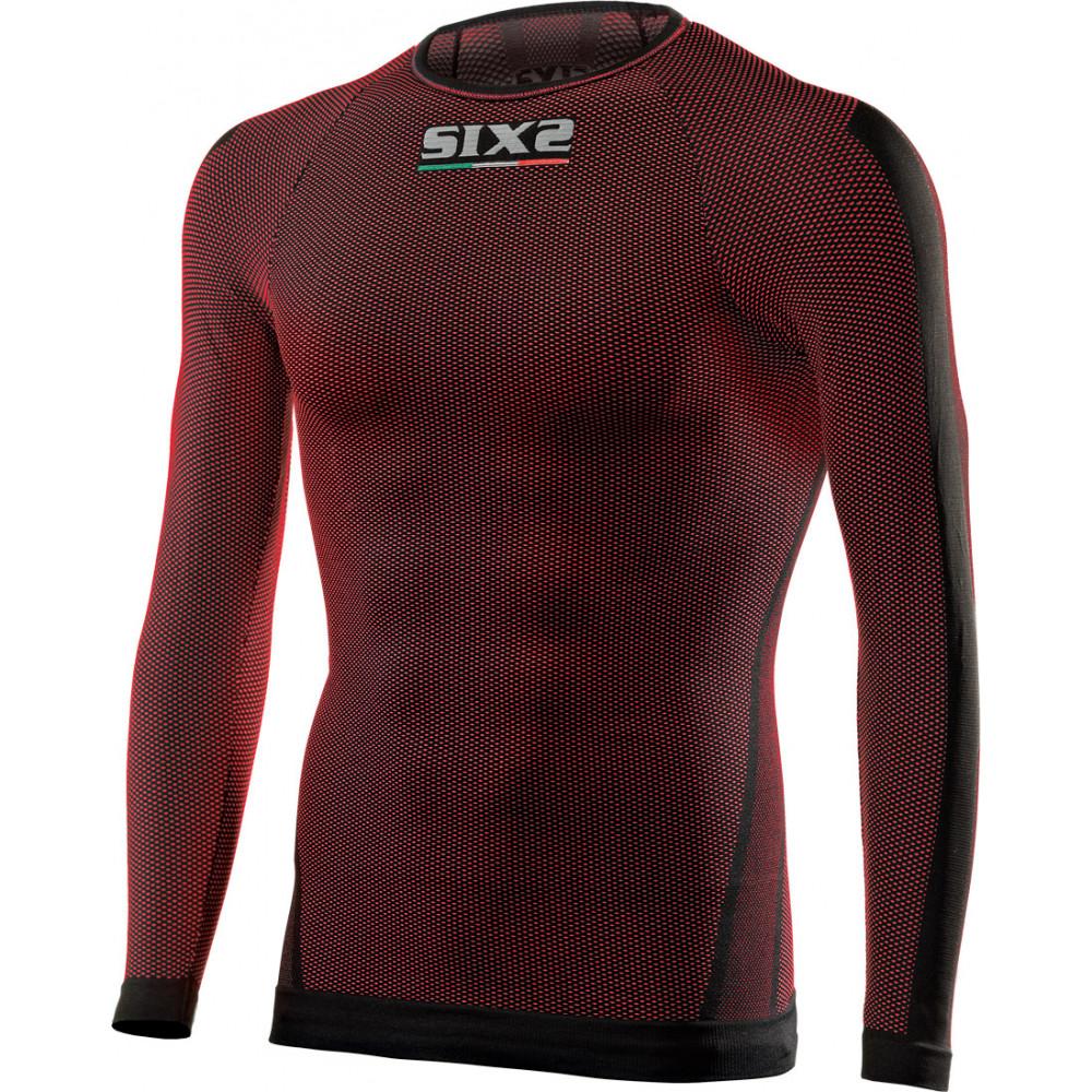 Camiseta Técnica Carbon Underwear Sixs Ts2 - rojo-negro - 