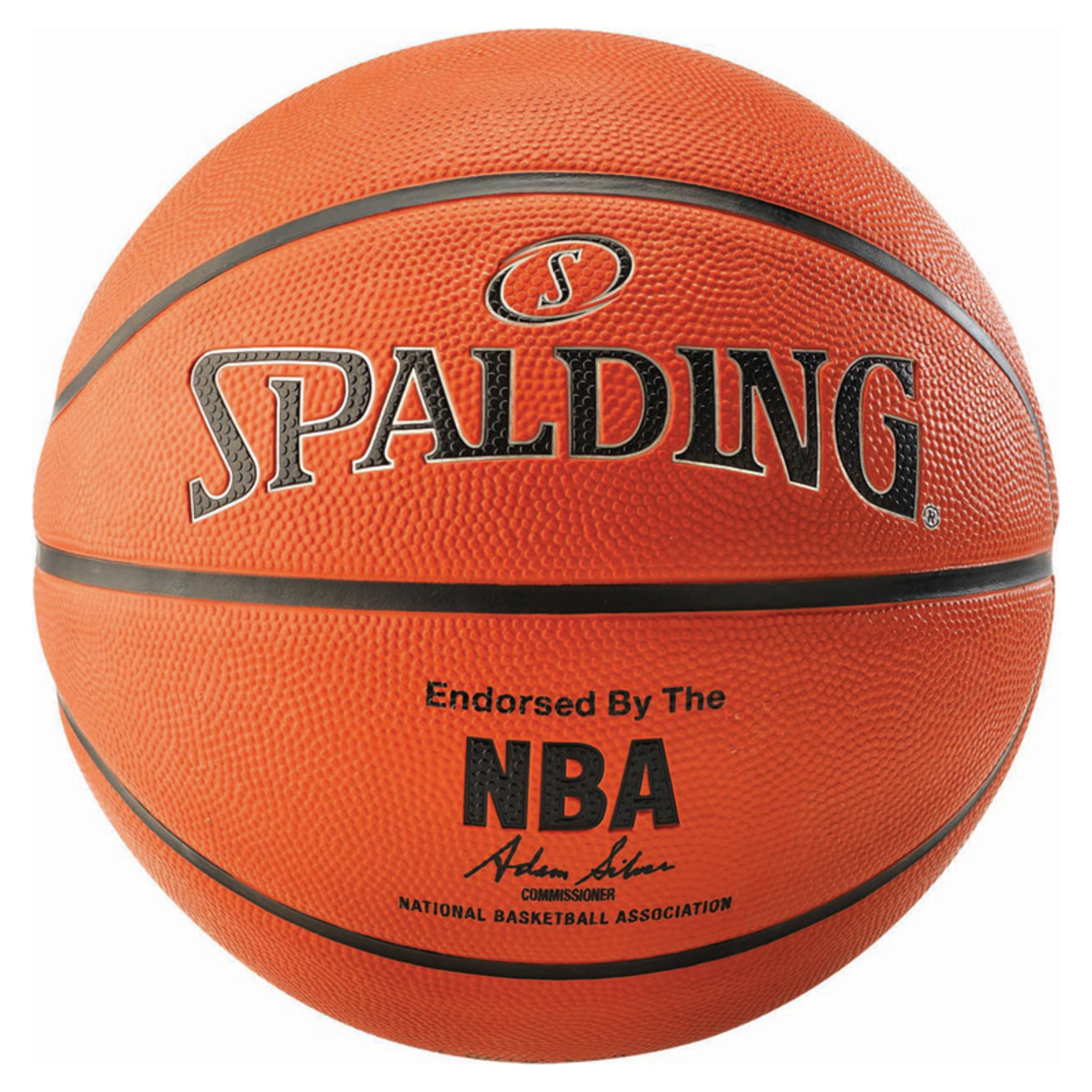 Balón De Baloncesto Spalding Nba Silver Outdoor Sz.7