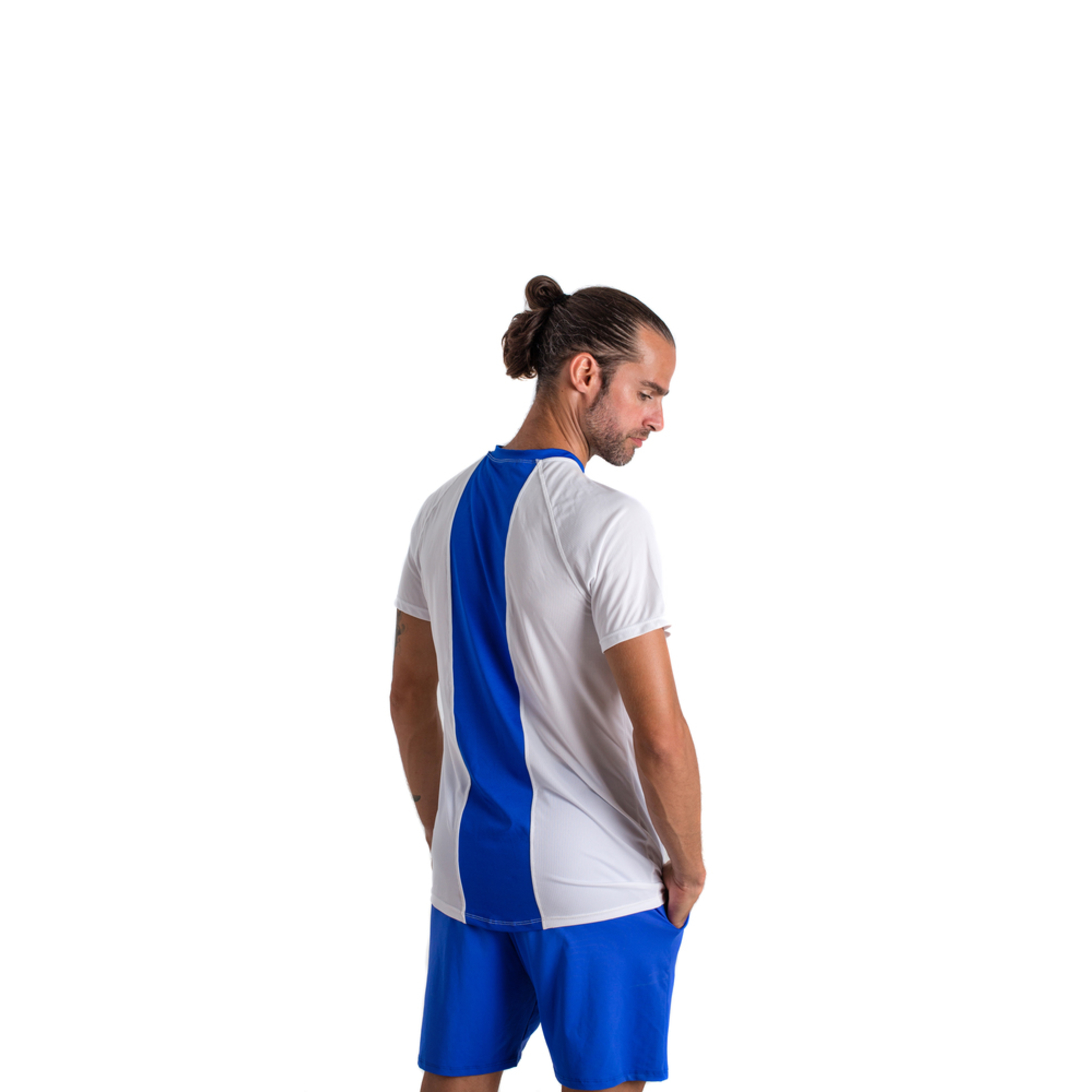 Camiseta De Pádel Y Tenis Bb By Belénberbel Marx - Blanco/Azul - Ropa Deportiva Hombre  MKP