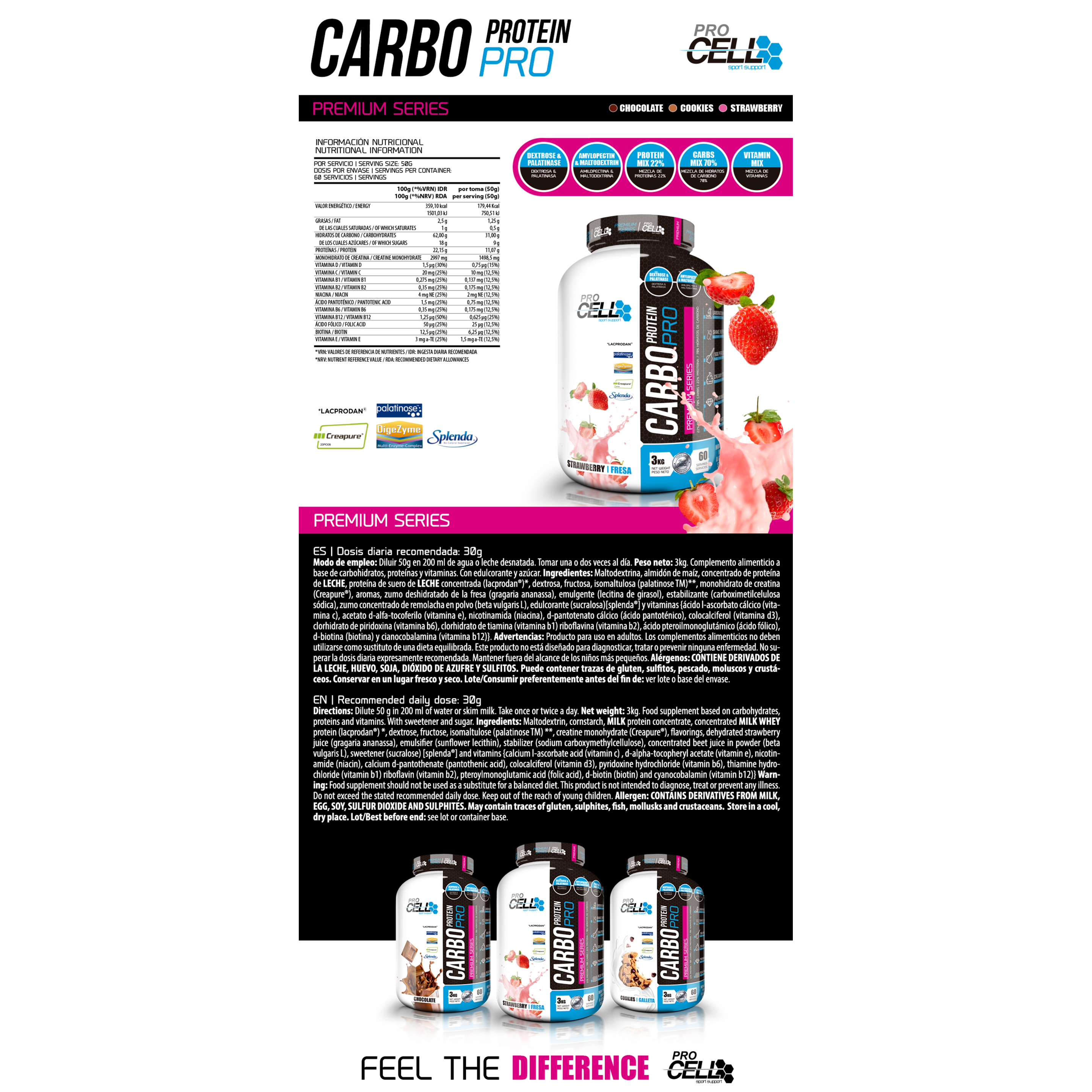 Carbo Protein 3kg  MKP