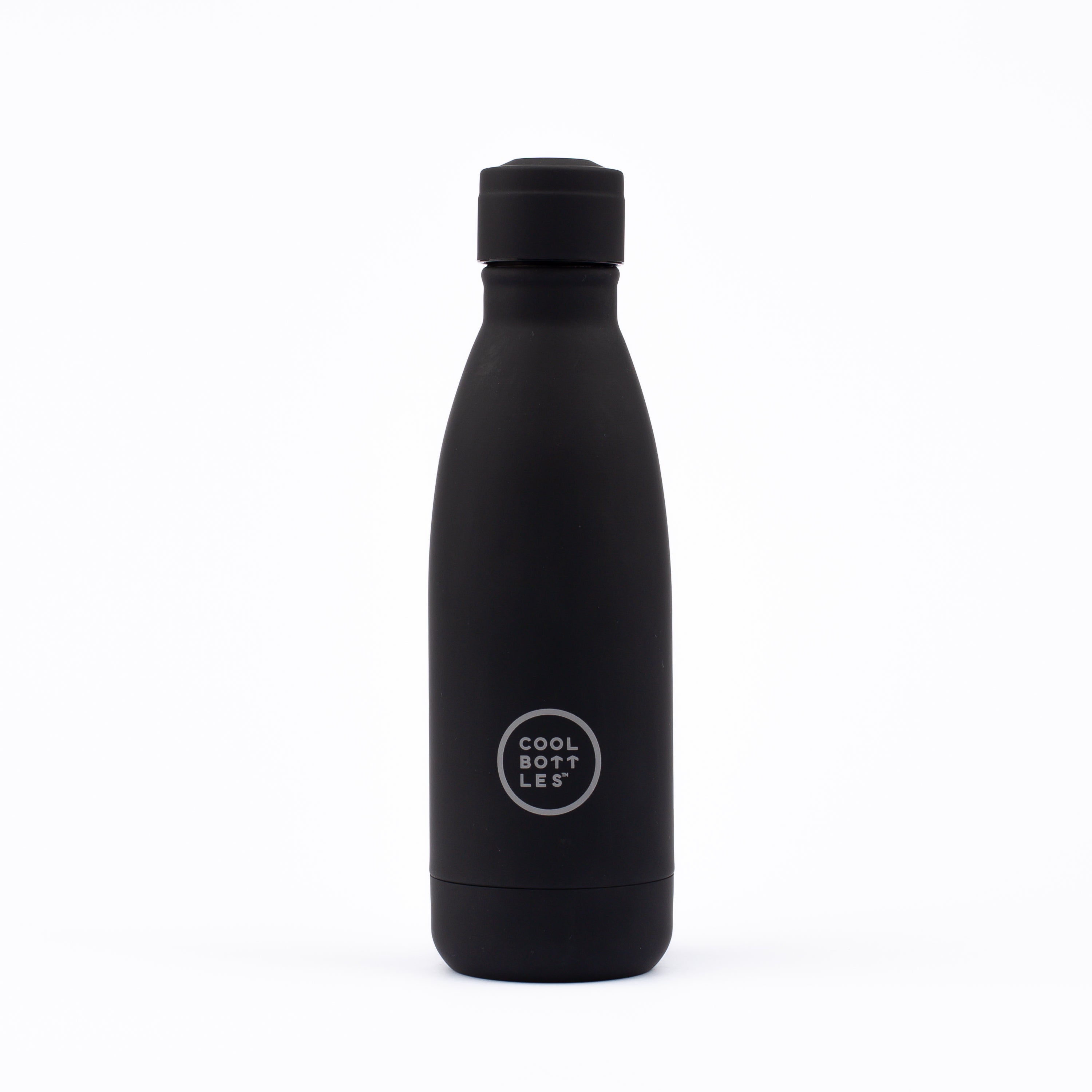 Botella Térmica Acero Inoxidable Cool Bottles. Mono Black De 350ml - negro - 