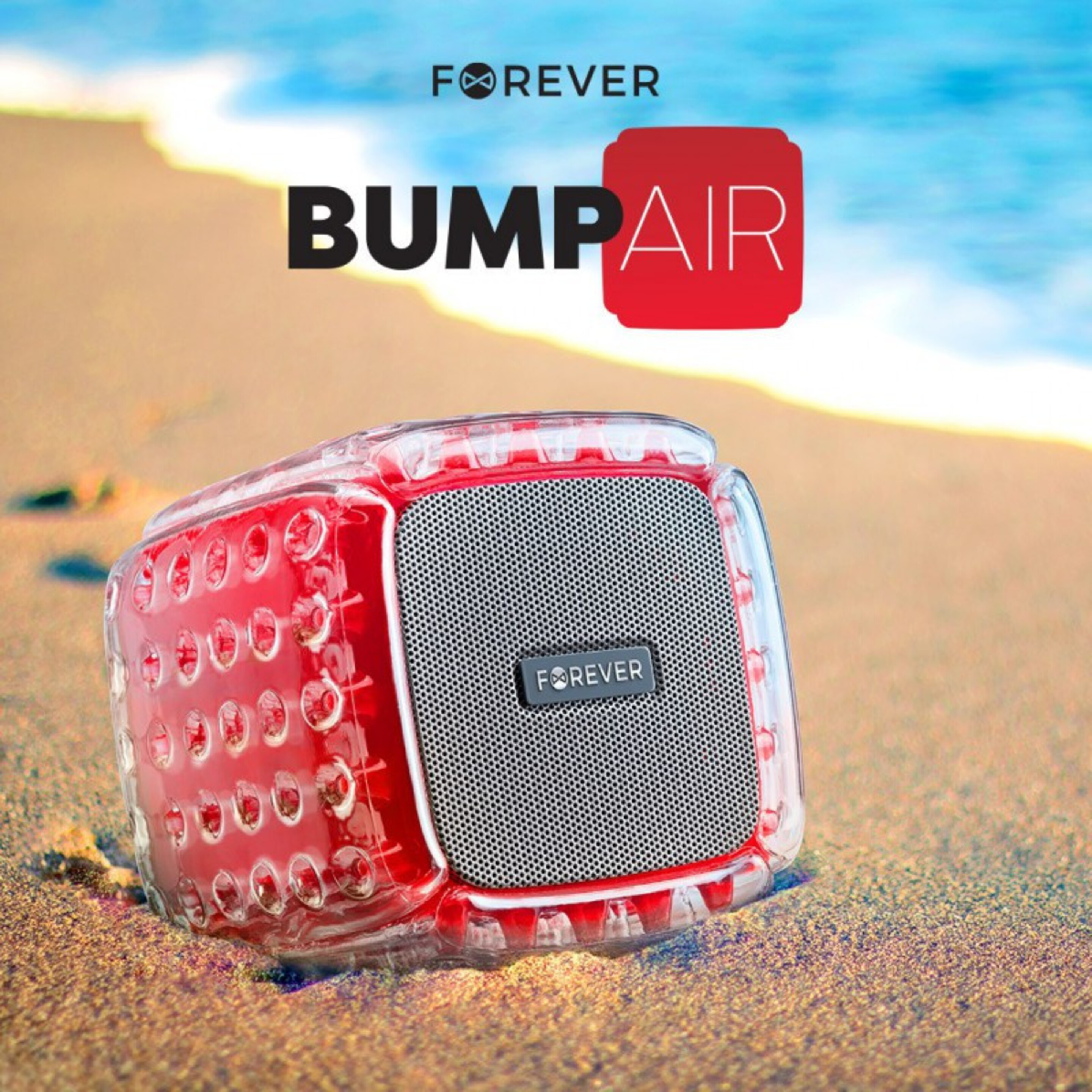 Speaker Bluetooth Forever Bumpair Red Bs-700