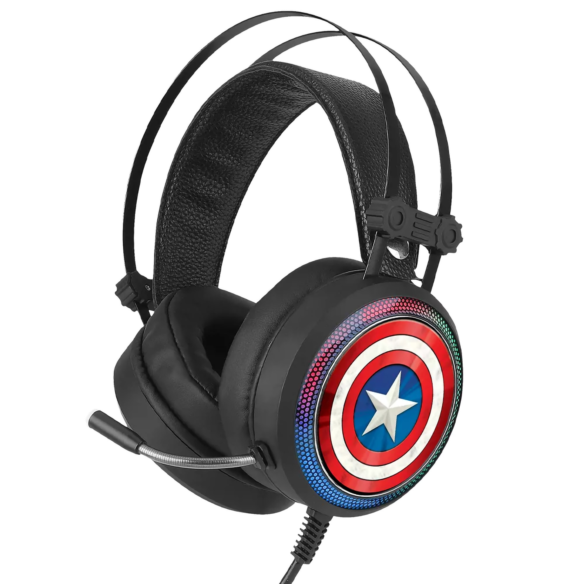 Headphones Gaming Capitão America Marvel