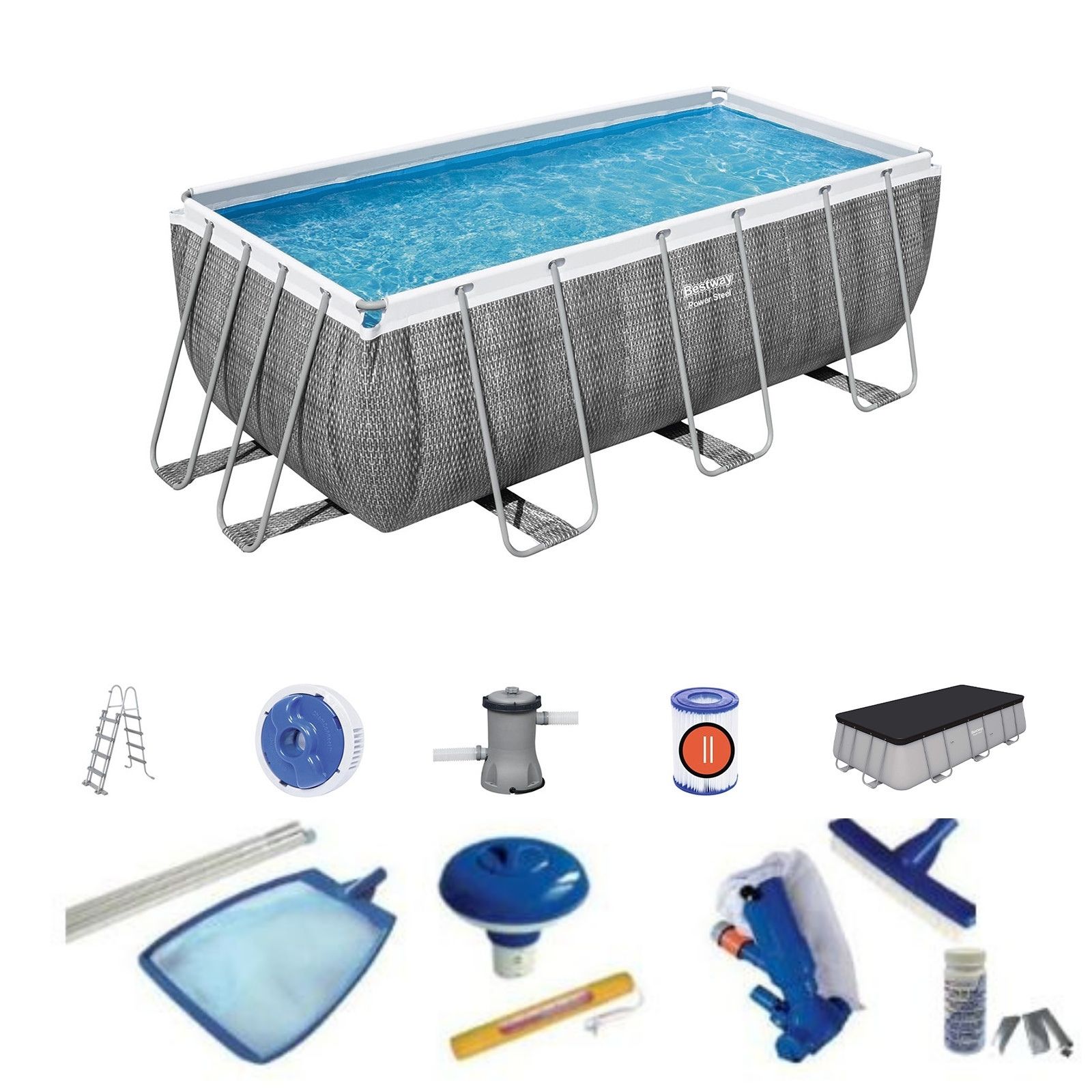 Piscina Desmontable Tubular Bestway 412x201x122 Cm