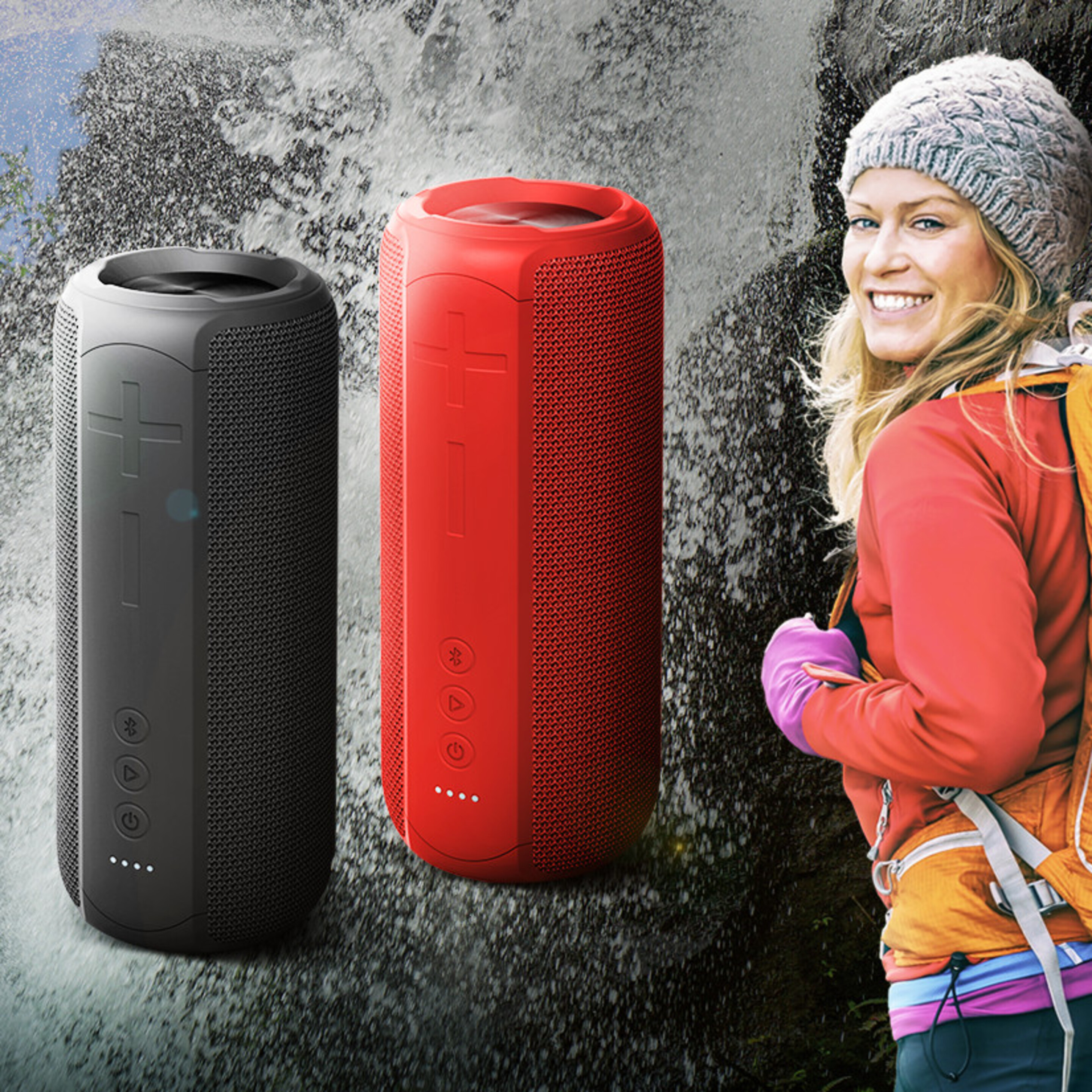 Speaker Bluetooth Forever Toob 20 Bs-900 - Rojo - Altbt  MKP
