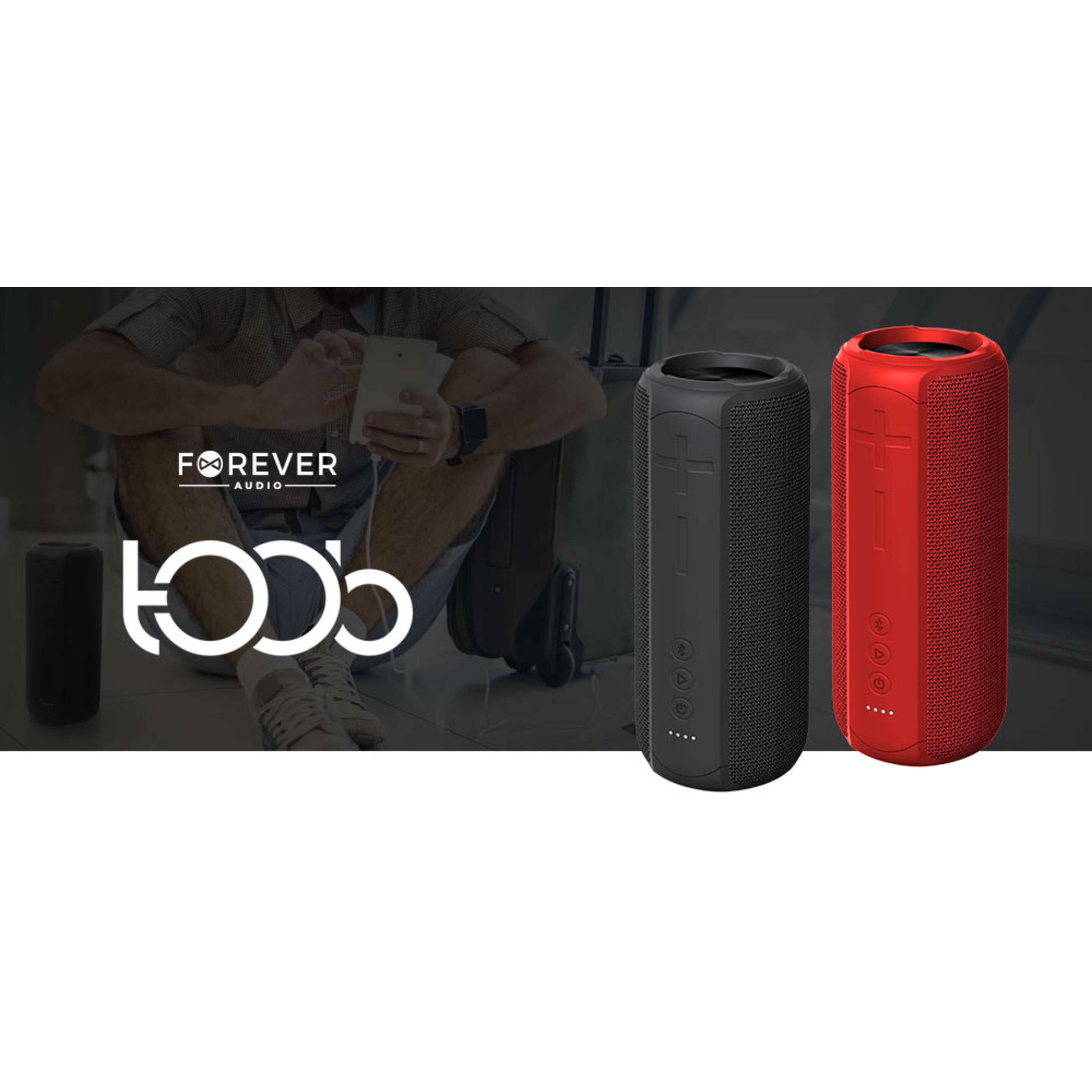 Speaker Bluetooth Forever Toob 20 Bs-900 - Rojo - Altbt  MKP