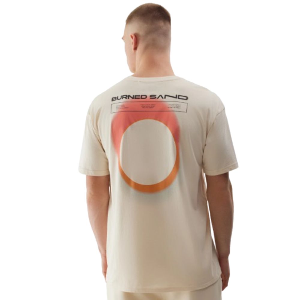 T-shirt Oversize De Algodão 4f Para Homem - Bege