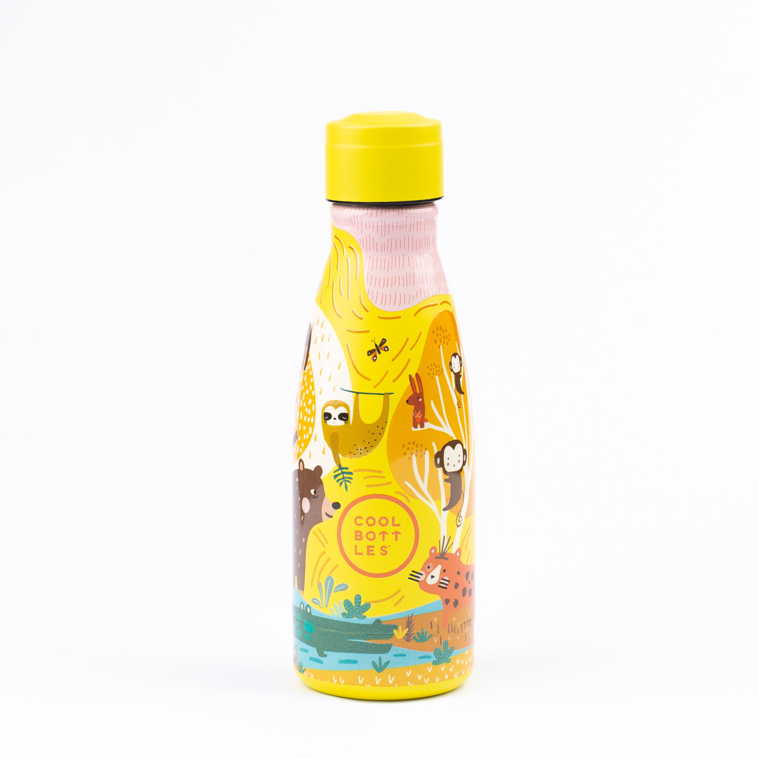 Garrafa Térmica Para Crianças De Aço Inoxidável Cool Bottles. Jungle Park 260ml