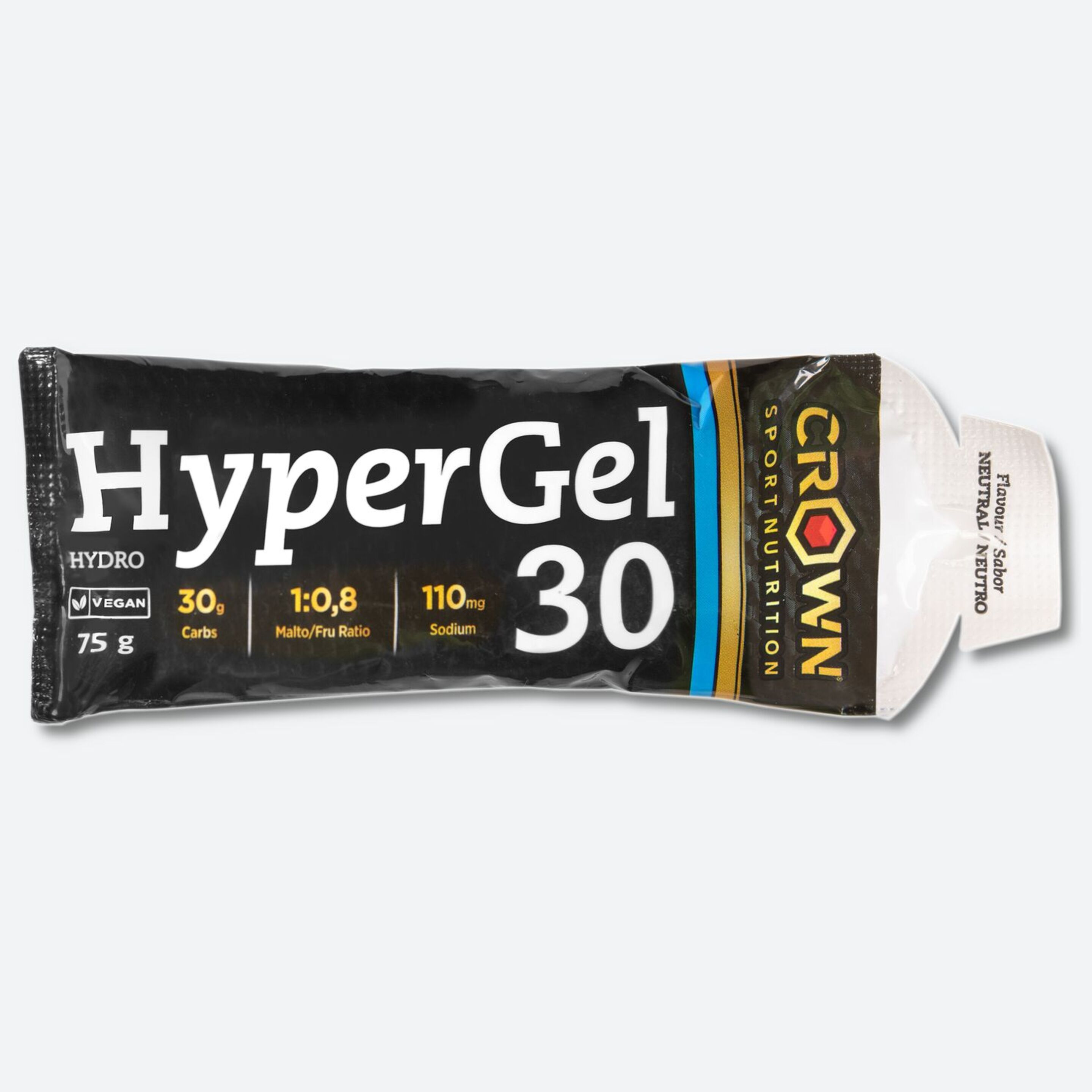 Gel De Energia De 60g Linha Hyper Crown Sport Nutrition Neutro Com Cafeína