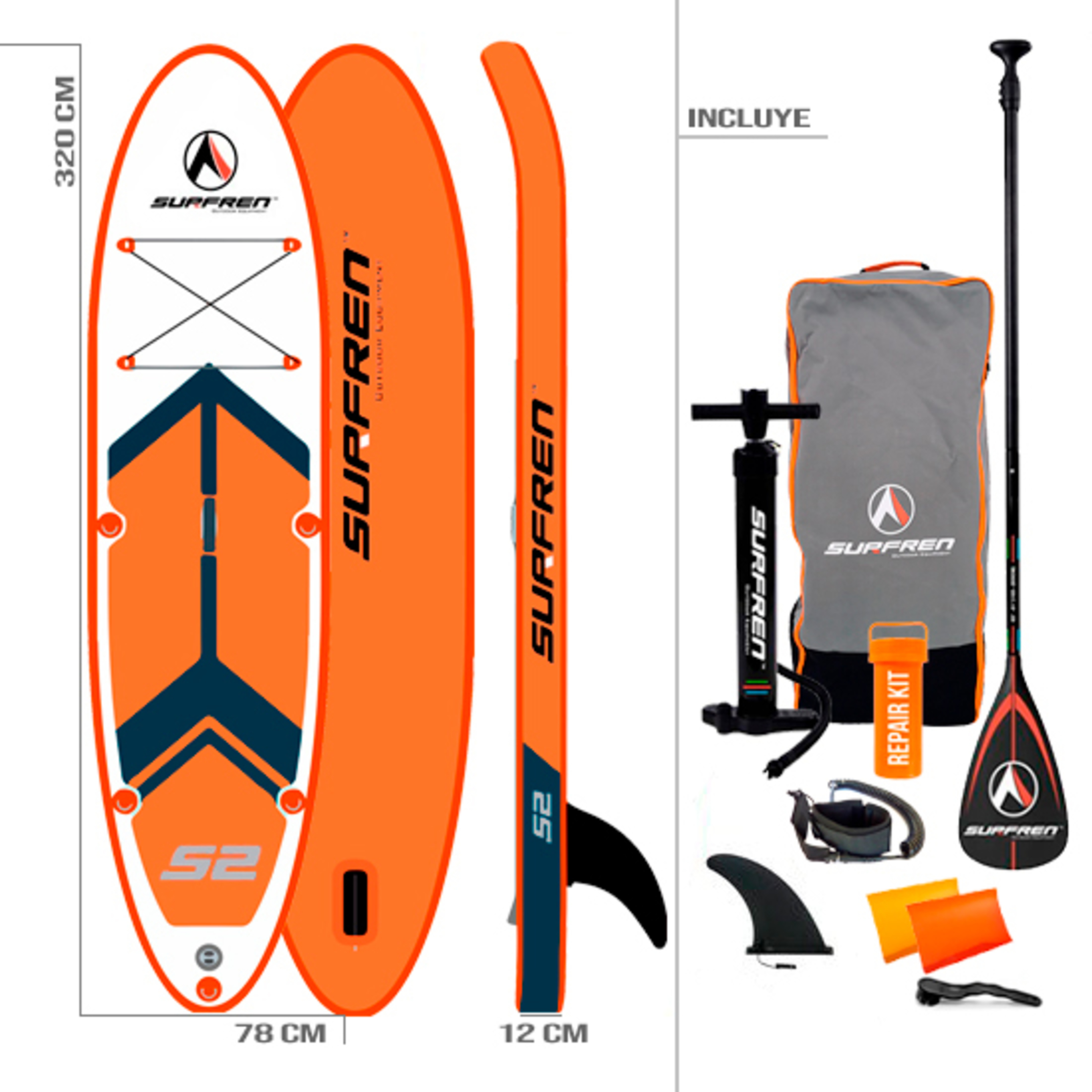 Paddle Surf Sup Surfren S2 Premium