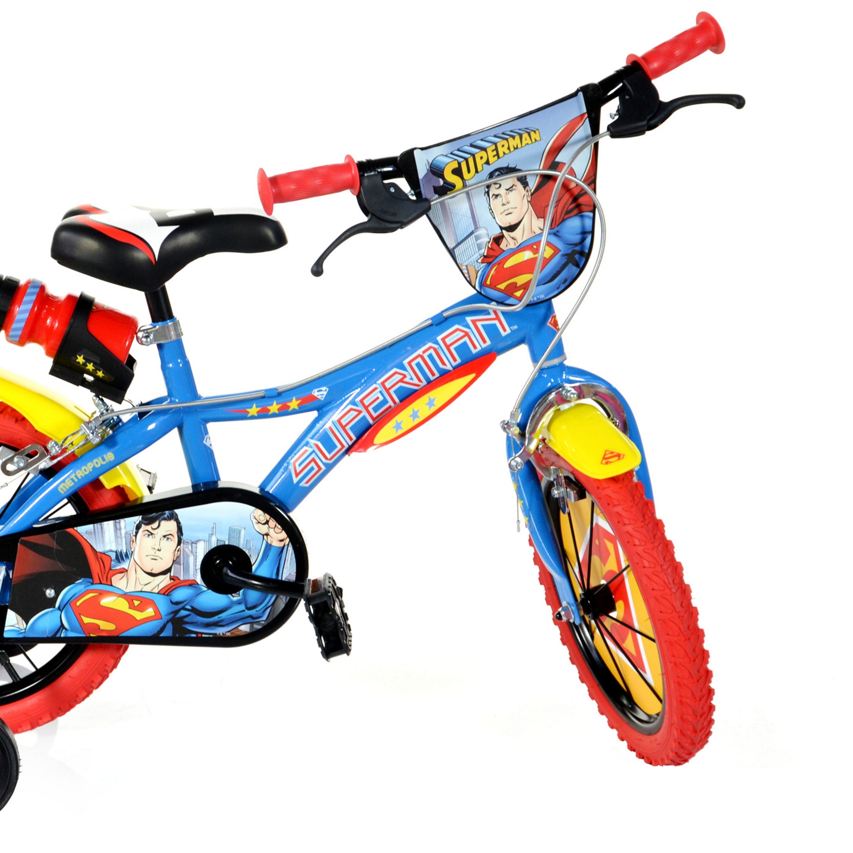 Bicicleta Infantil Superman 16 Pulgadas 5-7 Años