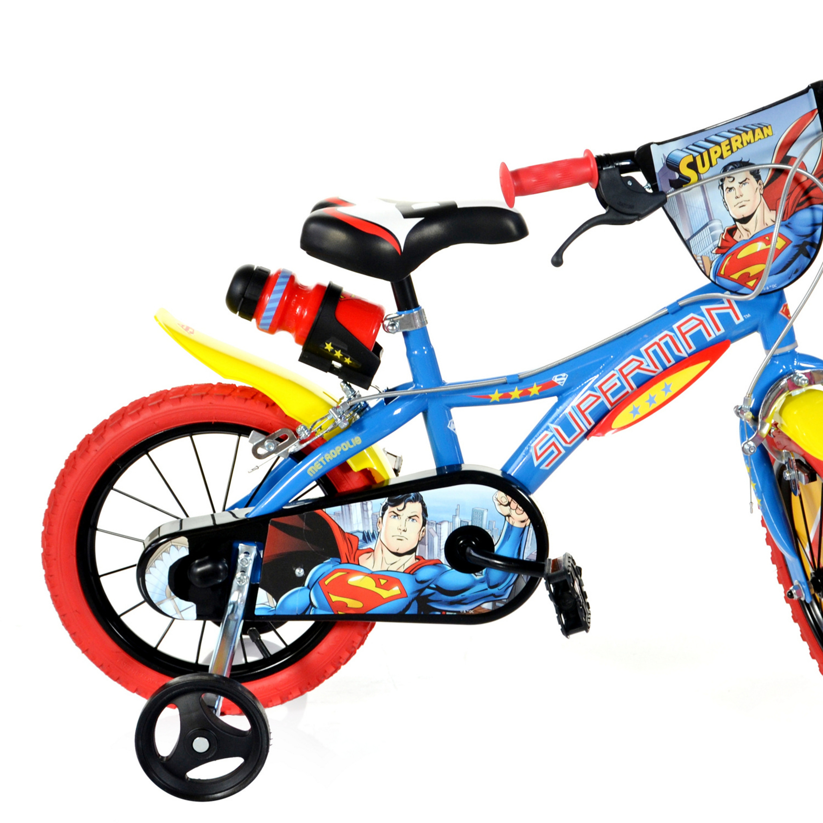 Bicicleta Infantil Superman 16 Pulgadas 5-7 Años