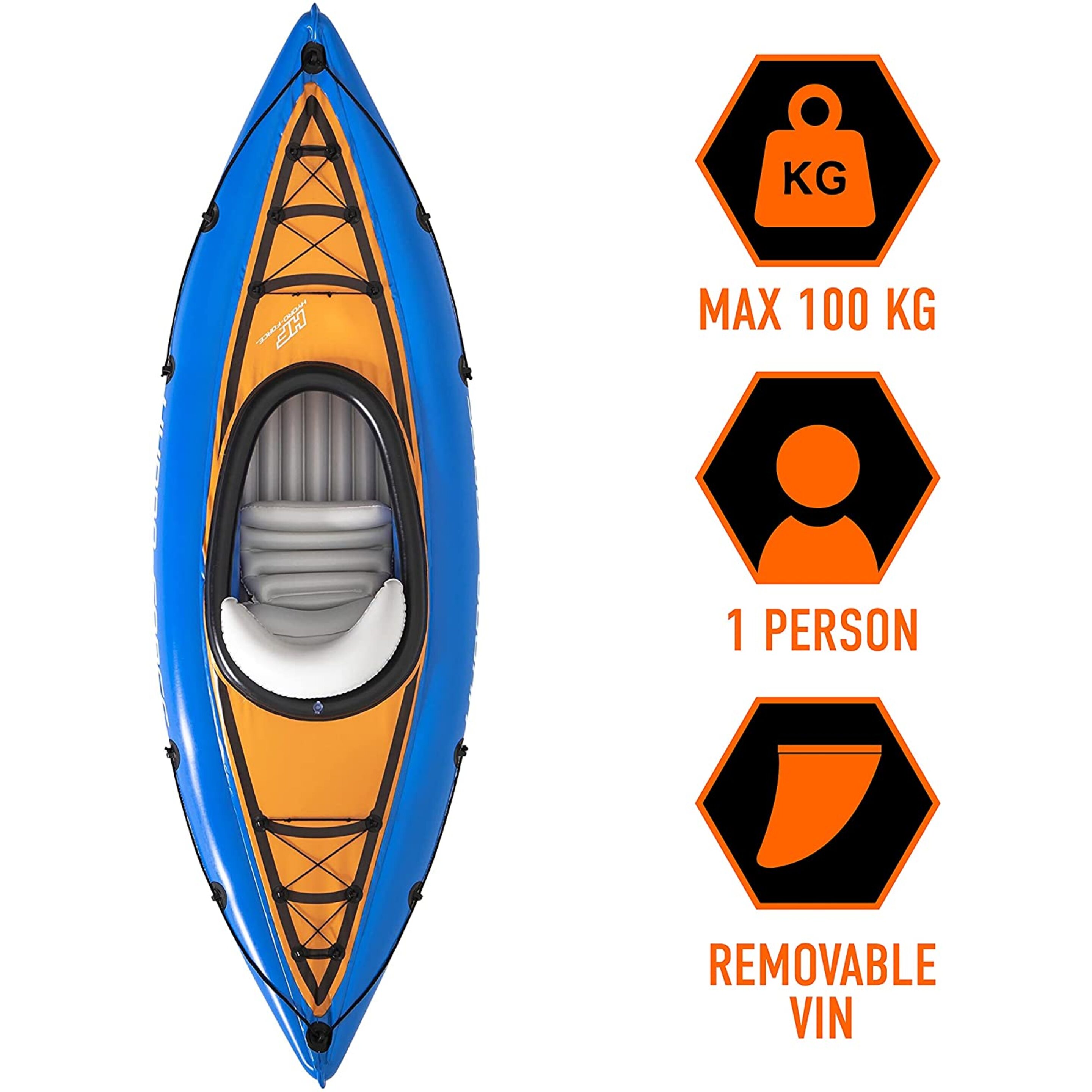 Bestway Kayak Hinchable Hydro Force Cove Champion  - Azul - Kayak individual  MKP